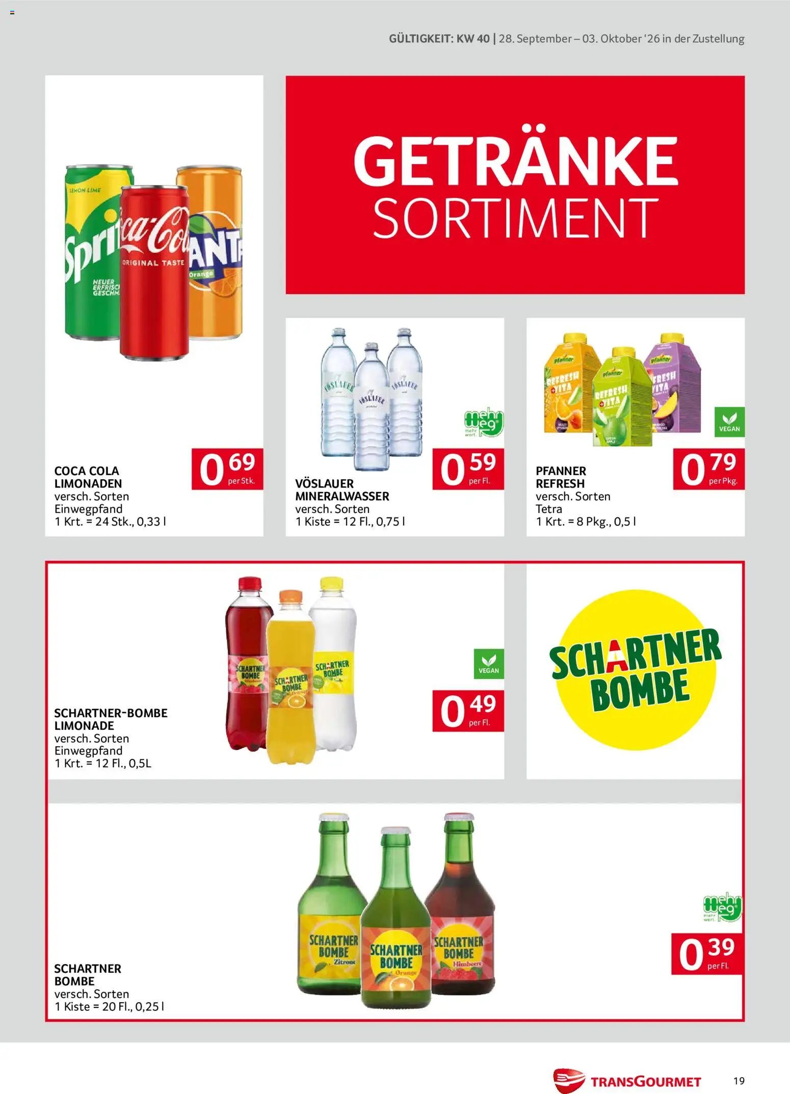Transgourmet Zustellaktion