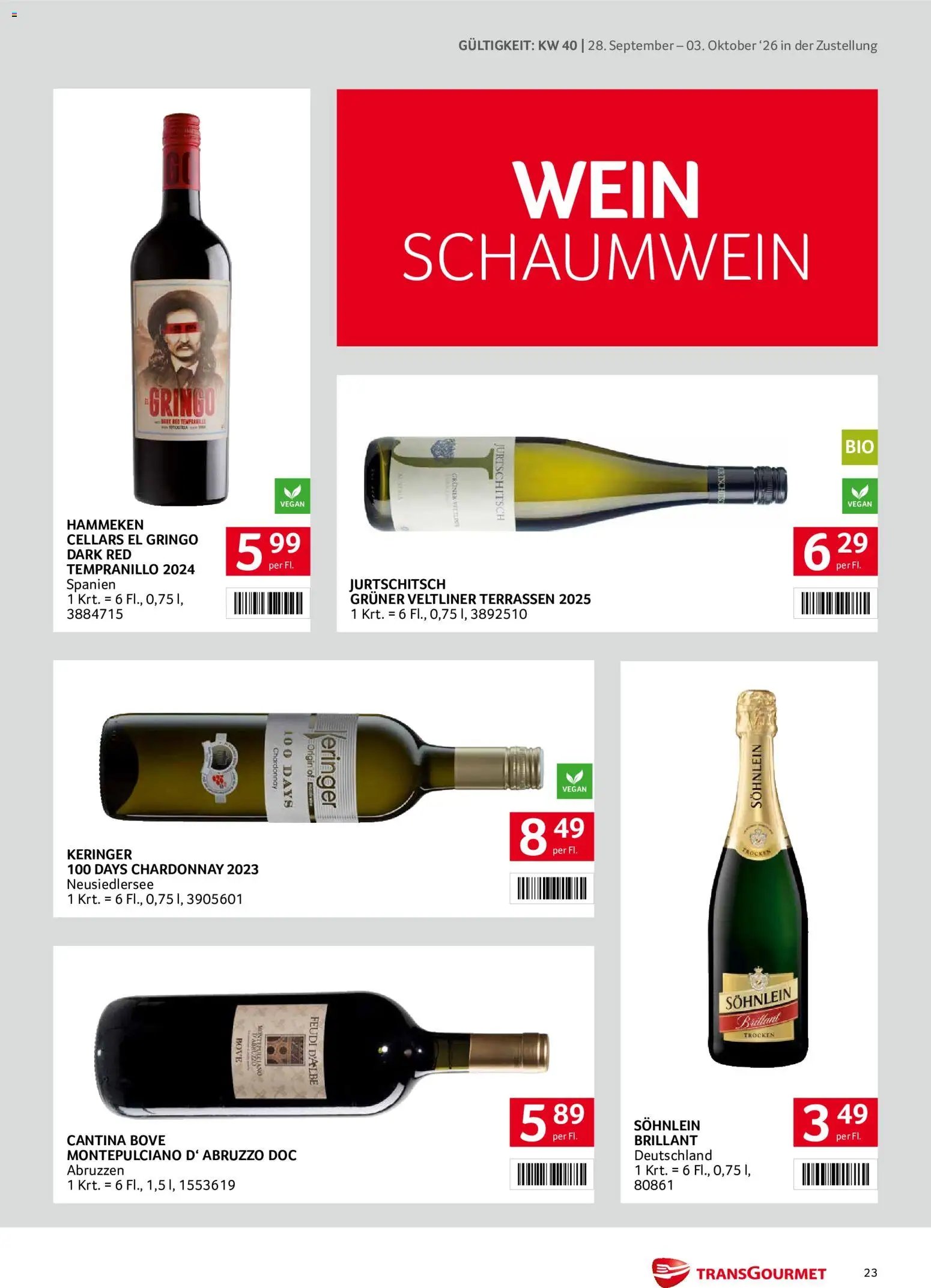 Transgourmet Zustellaktion