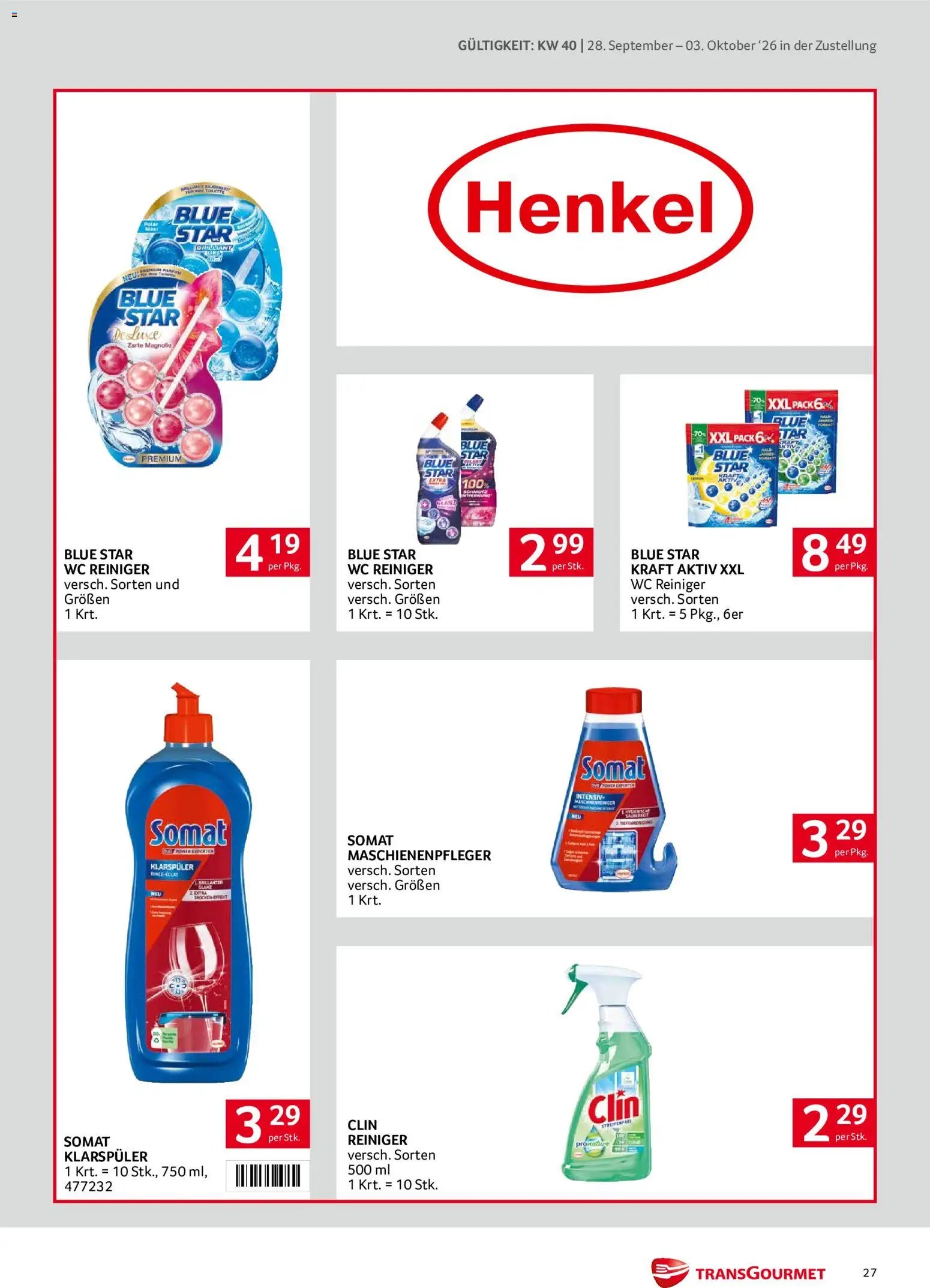 Transgourmet Zustellaktion