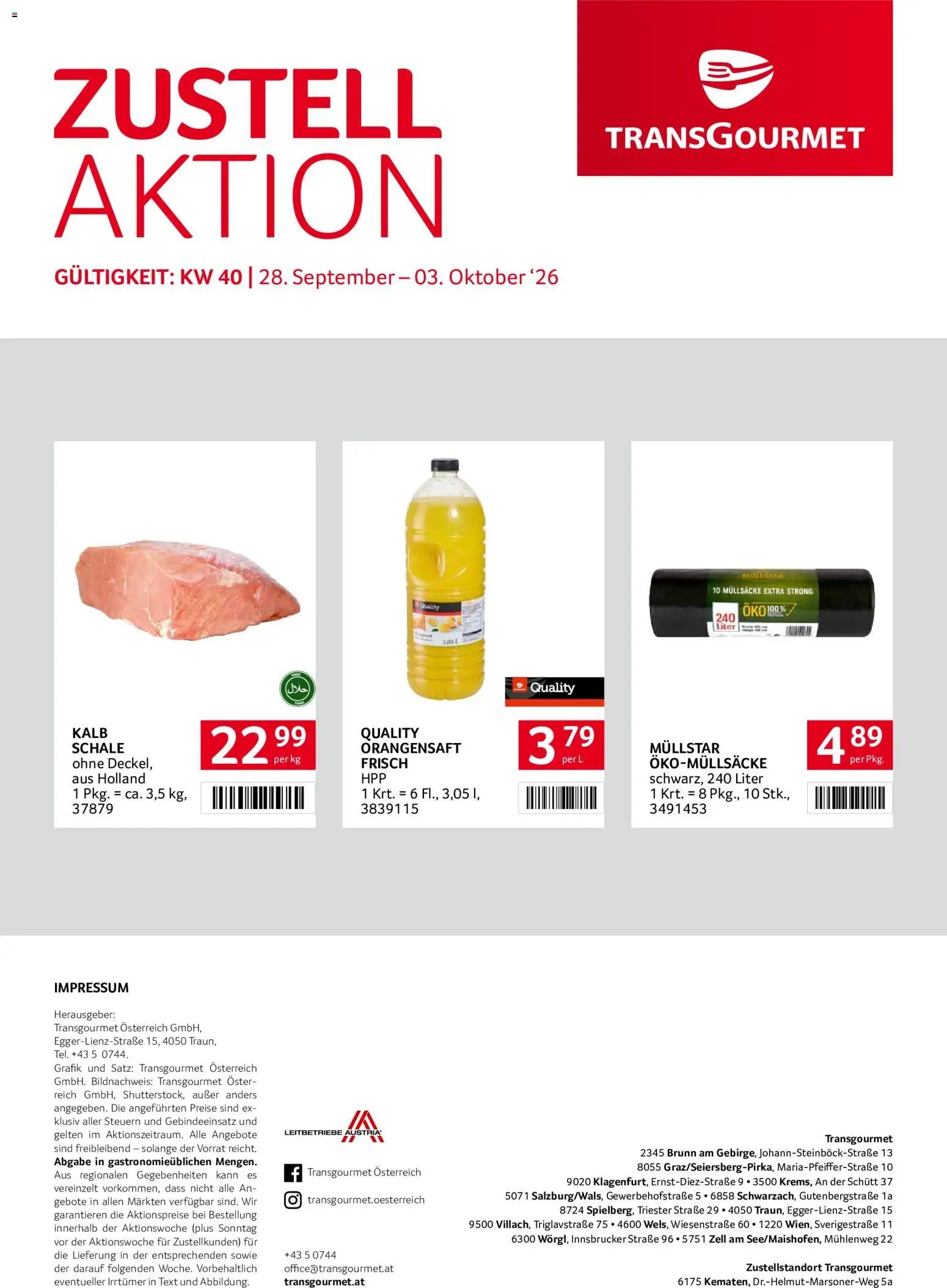 Transgourmet Zustellaktion