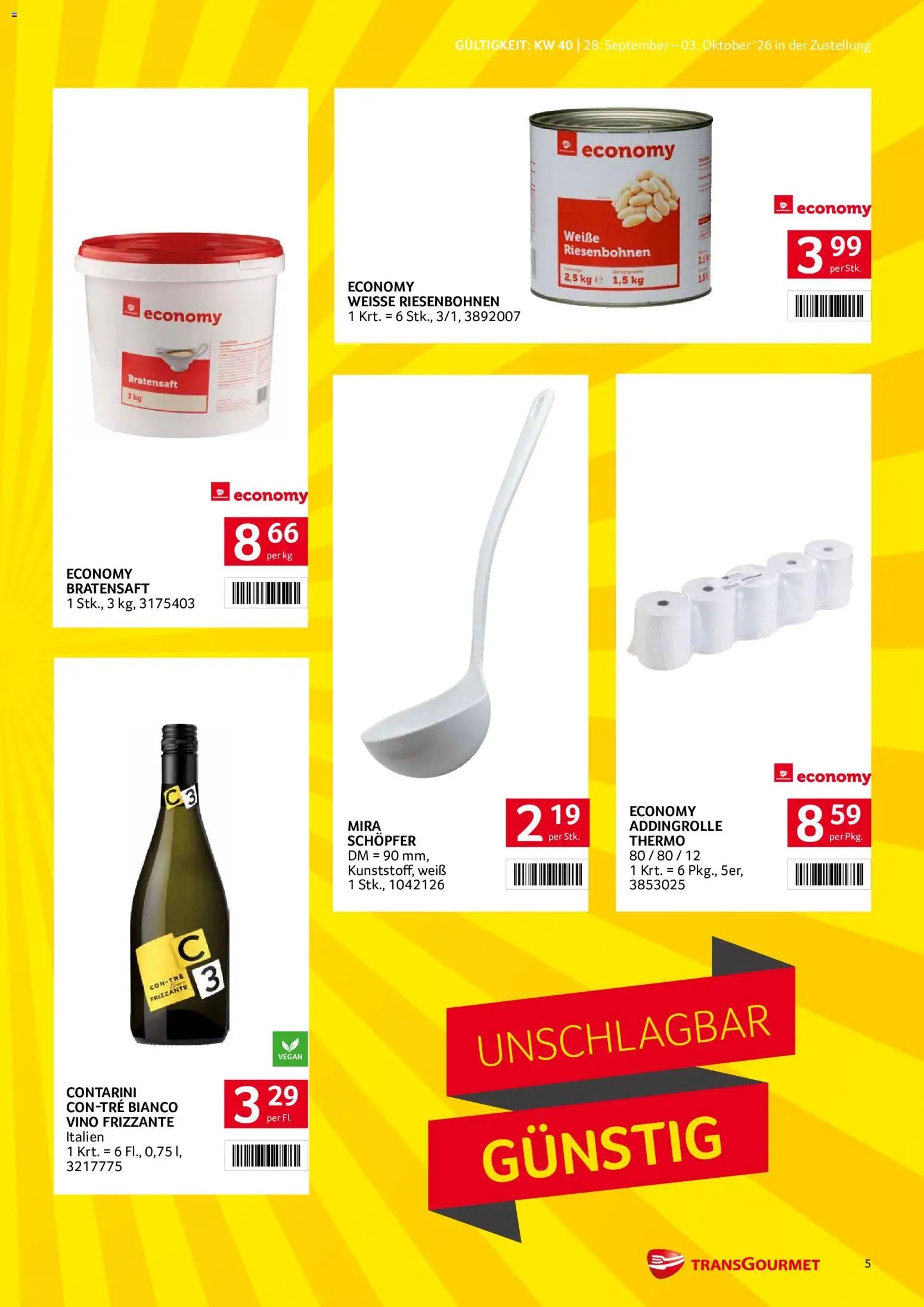 Transgourmet Zustellaktion