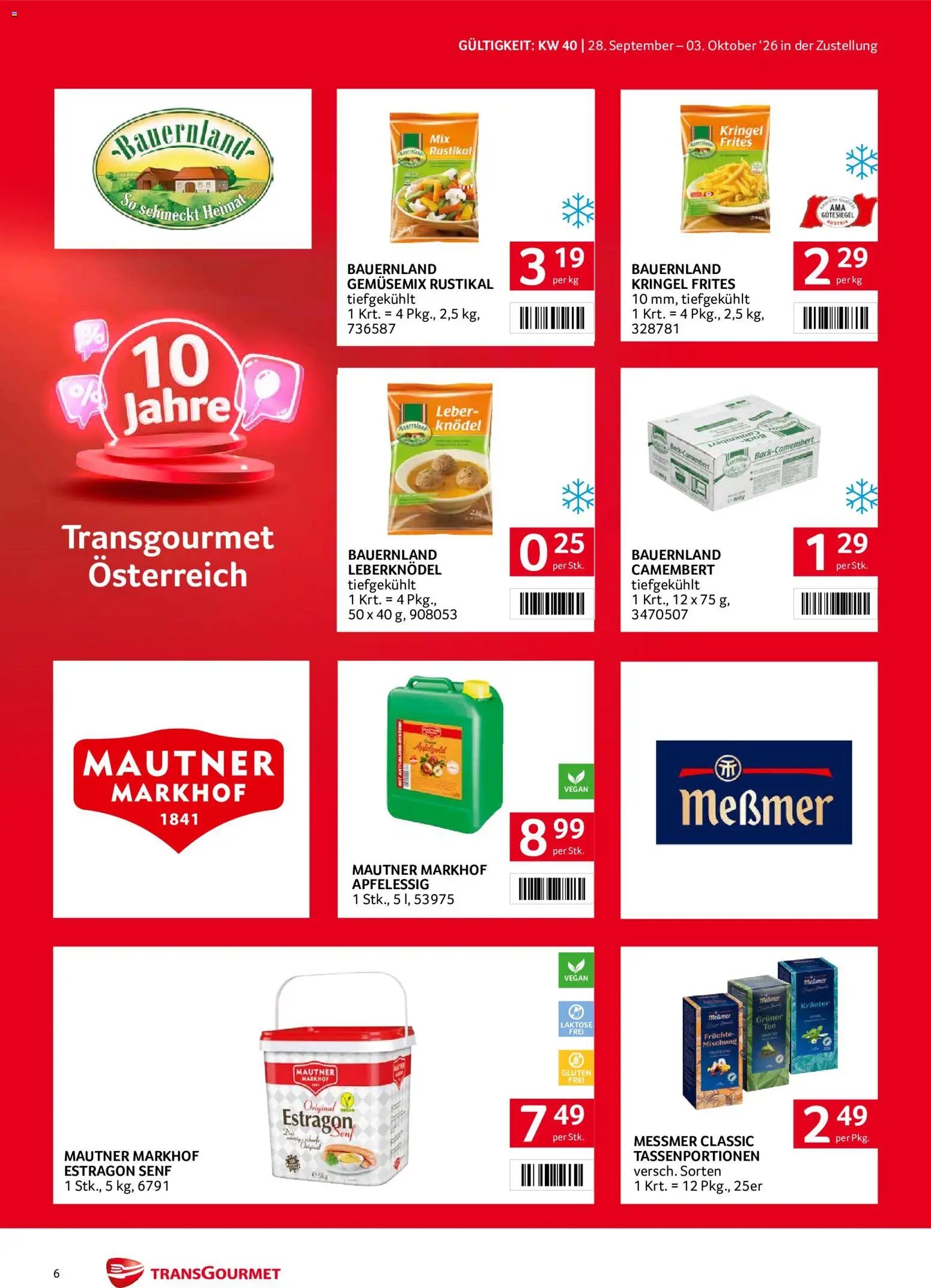 Transgourmet Zustellaktion