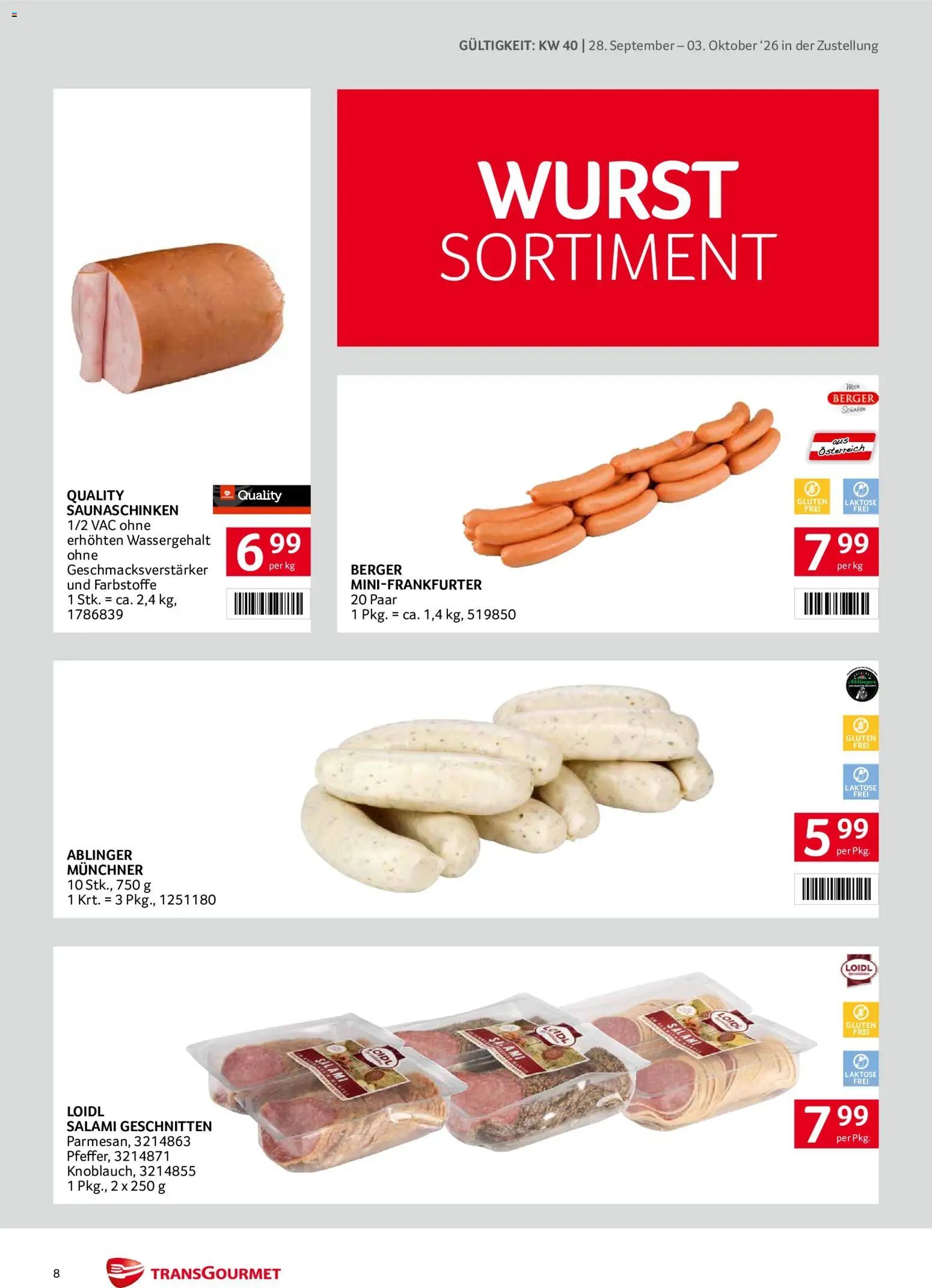 Transgourmet Zustellaktion