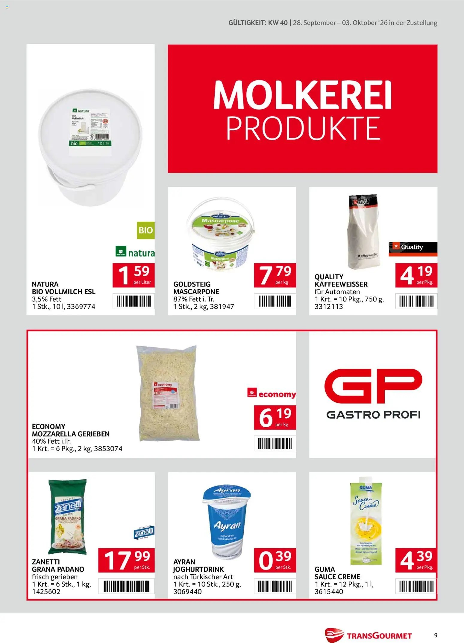Transgourmet Zustellaktion