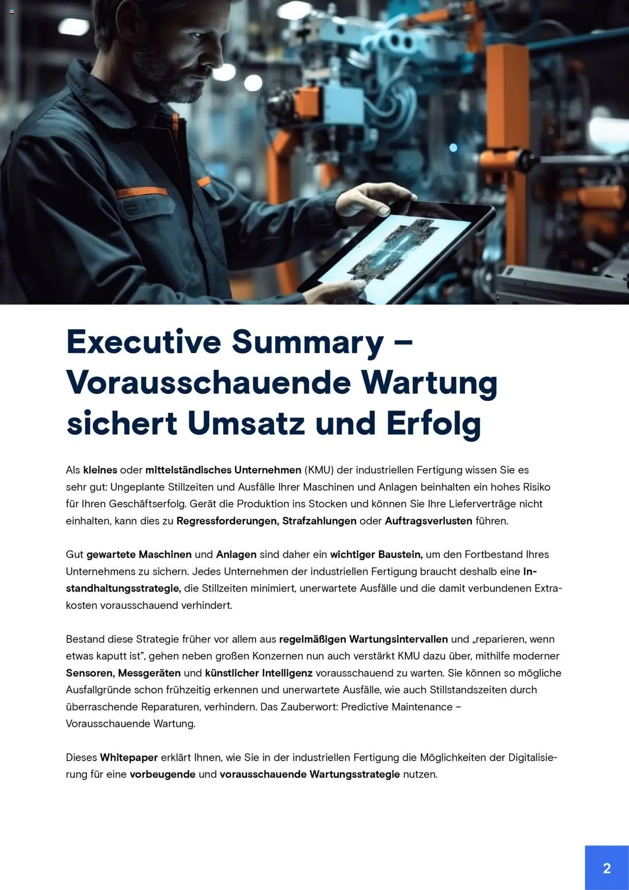 Conrad Whitepaper vorausschauende Wartung