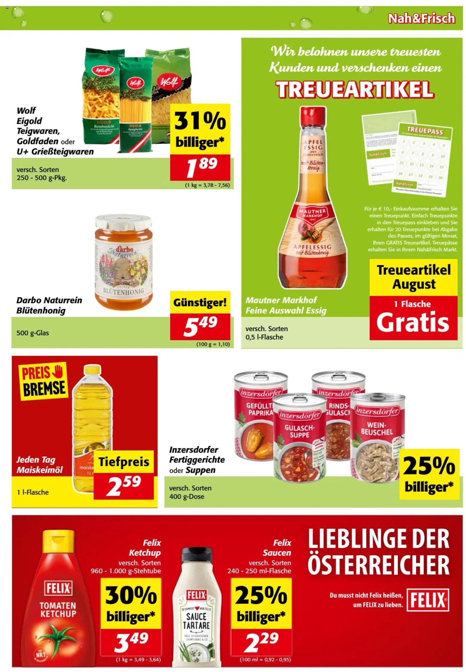 Nah und Frisch Flugblatt
