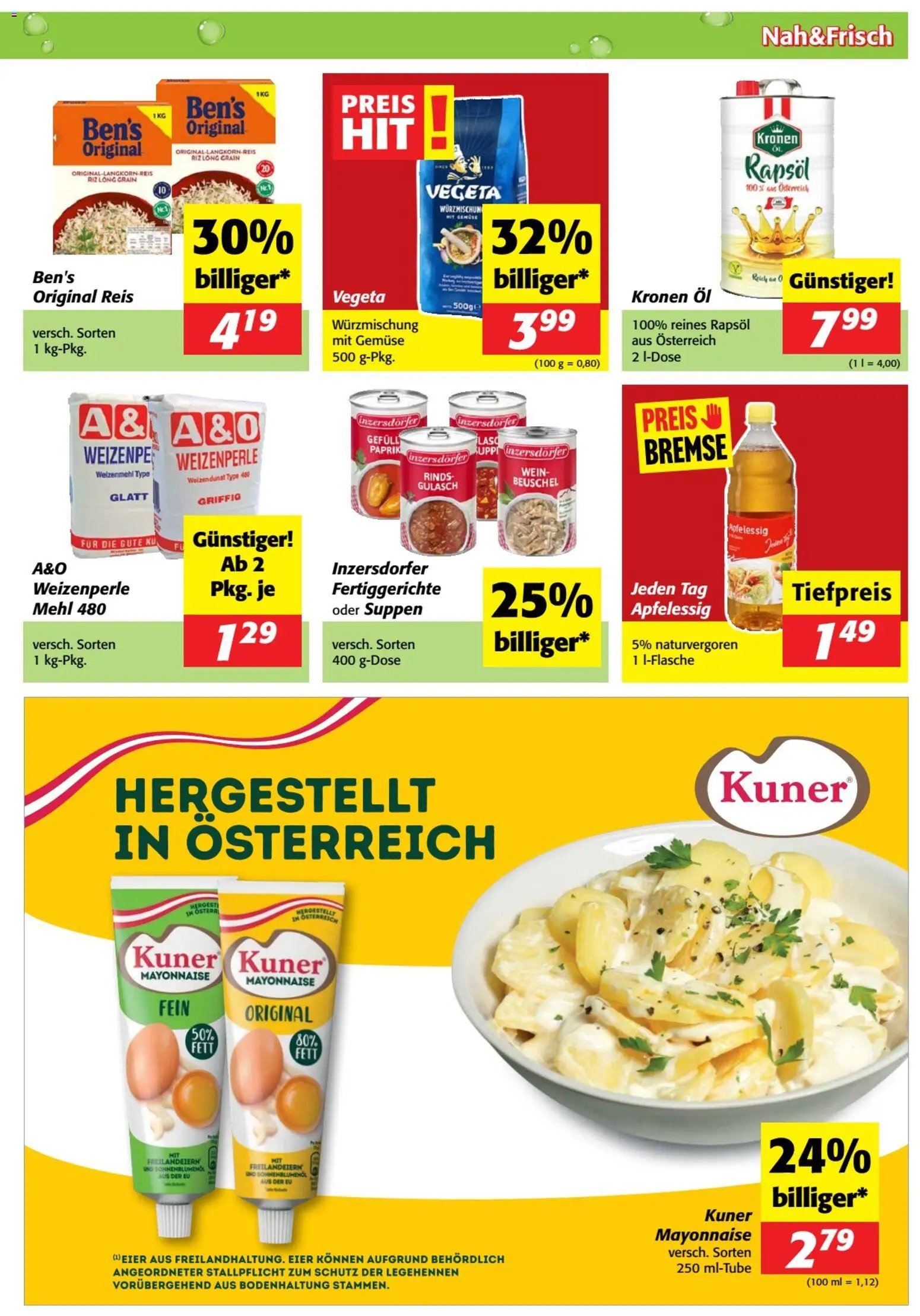 Nah und Frisch Flugblatt