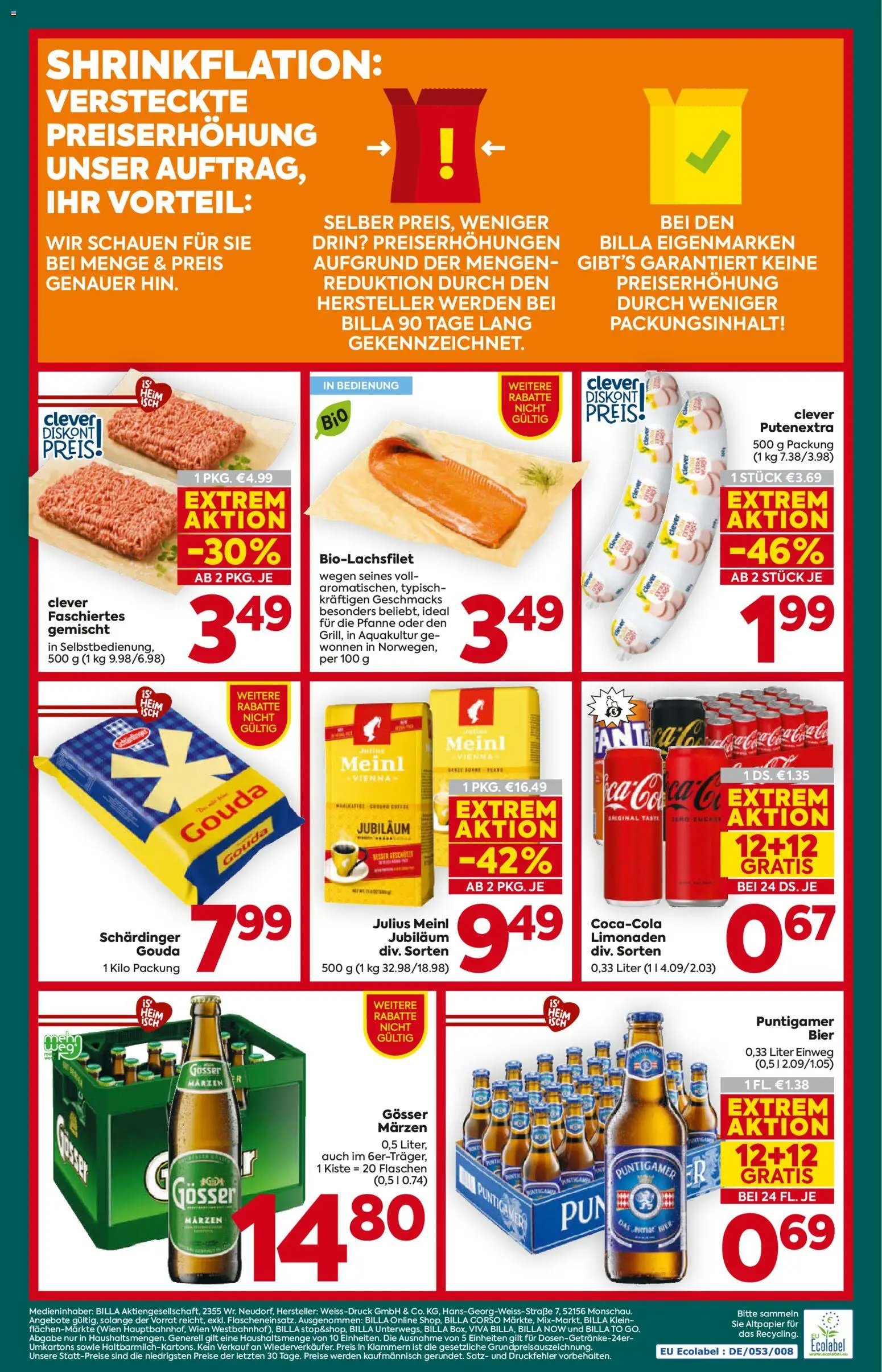 Billa Plus Flugblatt - Steiermark