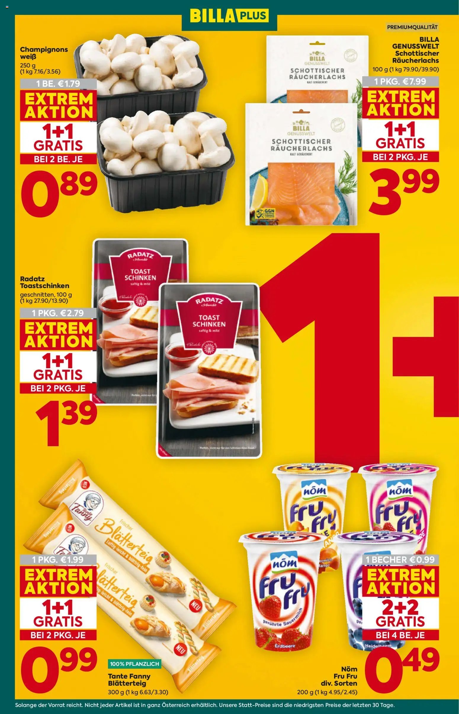 Billa Plus Flugblatt