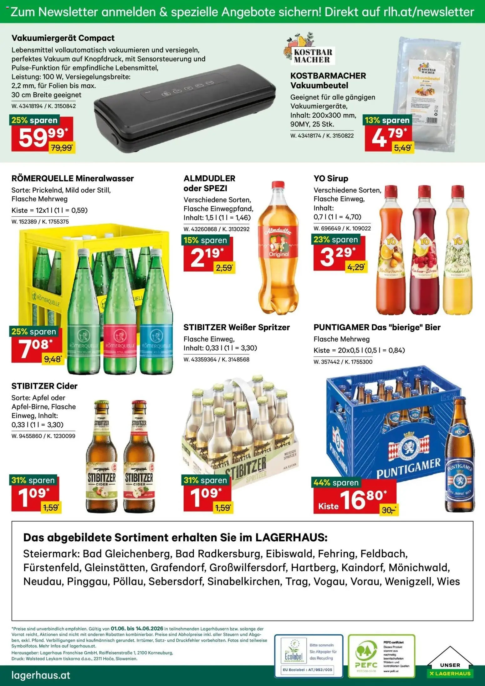 Lagerhaus - Wochen Angebote