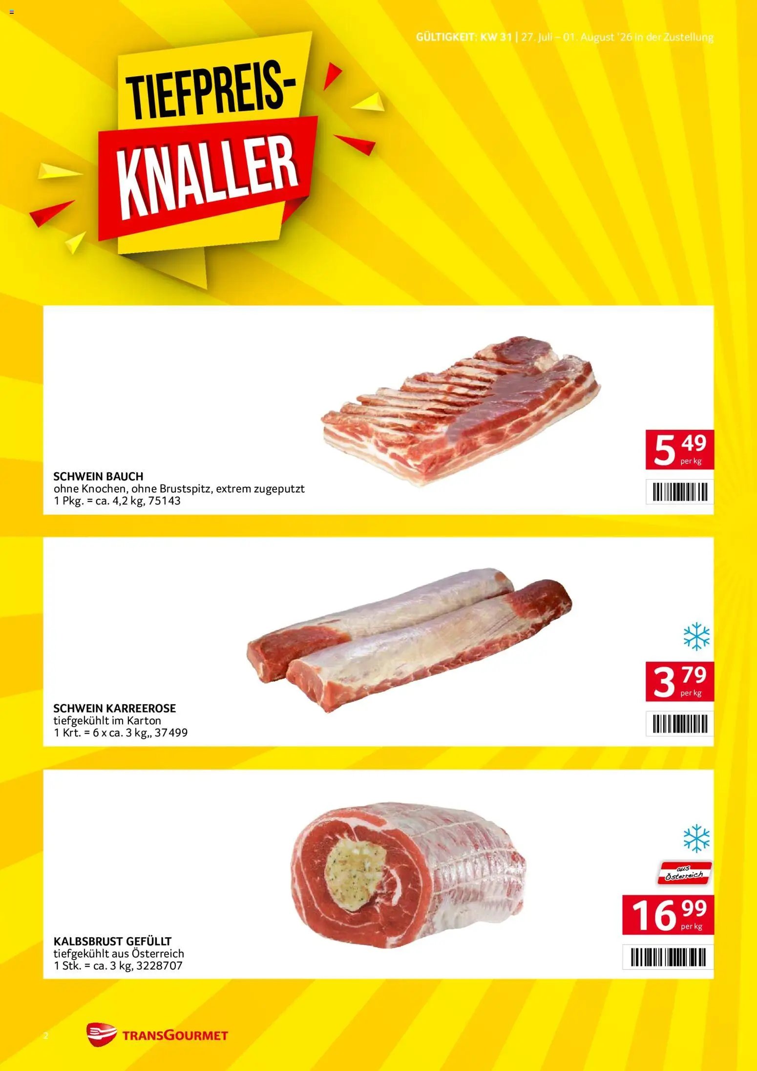 Transgourmet Zustellaktion