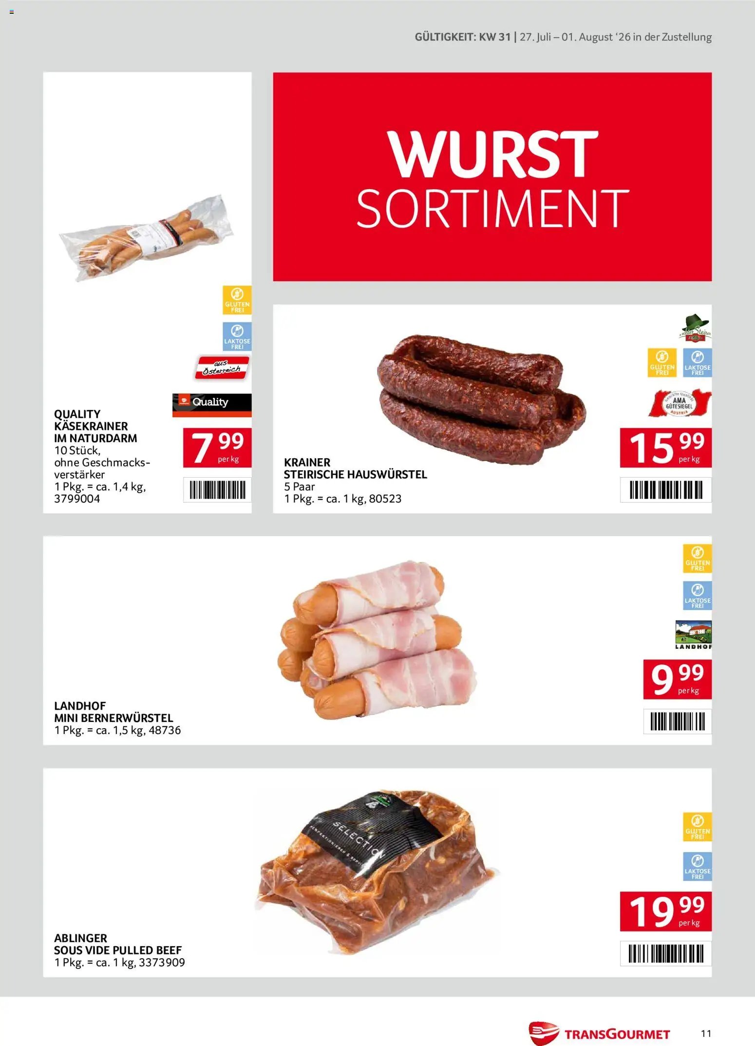 Transgourmet Zustellaktion