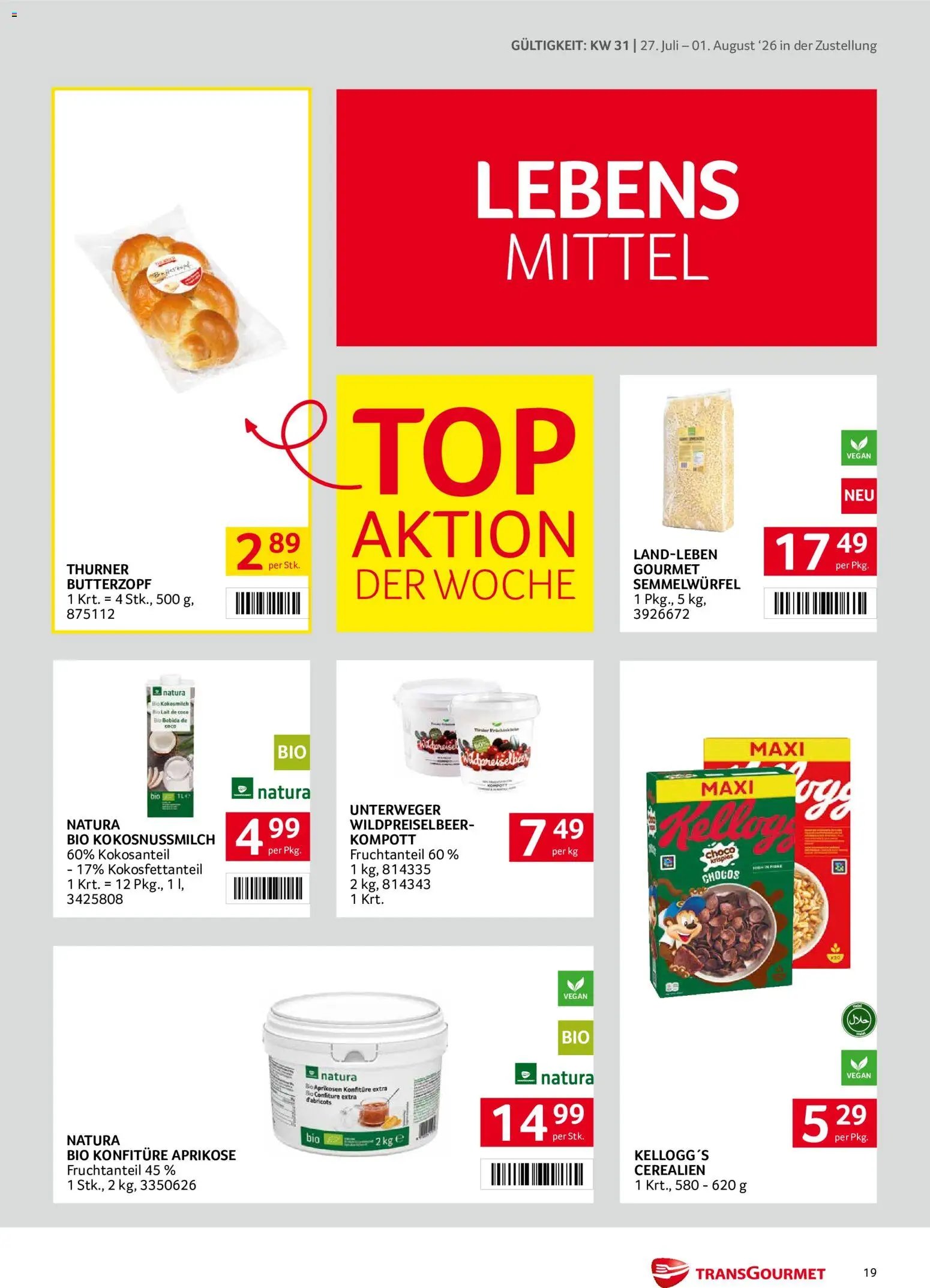 Transgourmet Zustellaktion