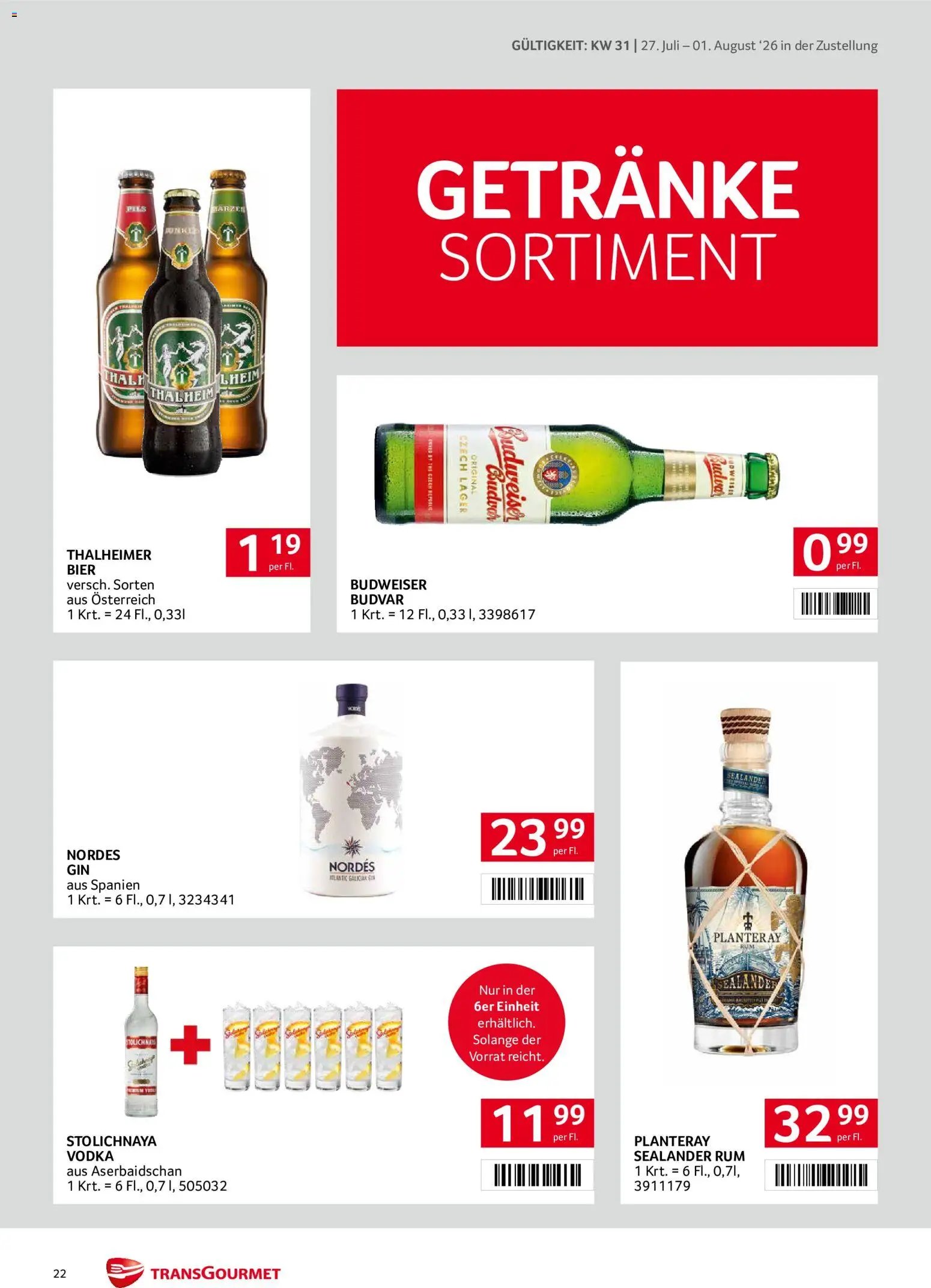 Transgourmet Zustellaktion