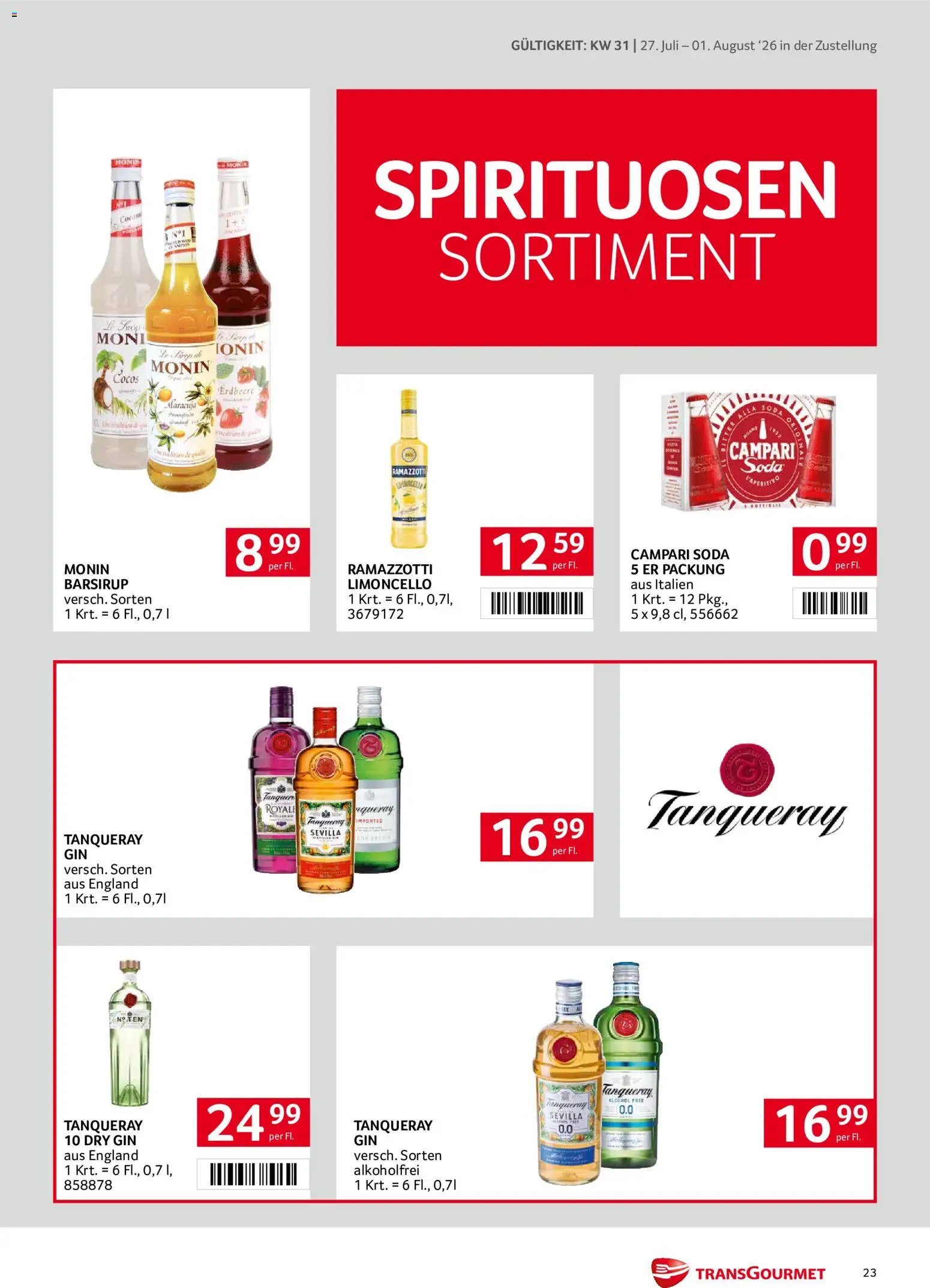 Transgourmet Zustellaktion