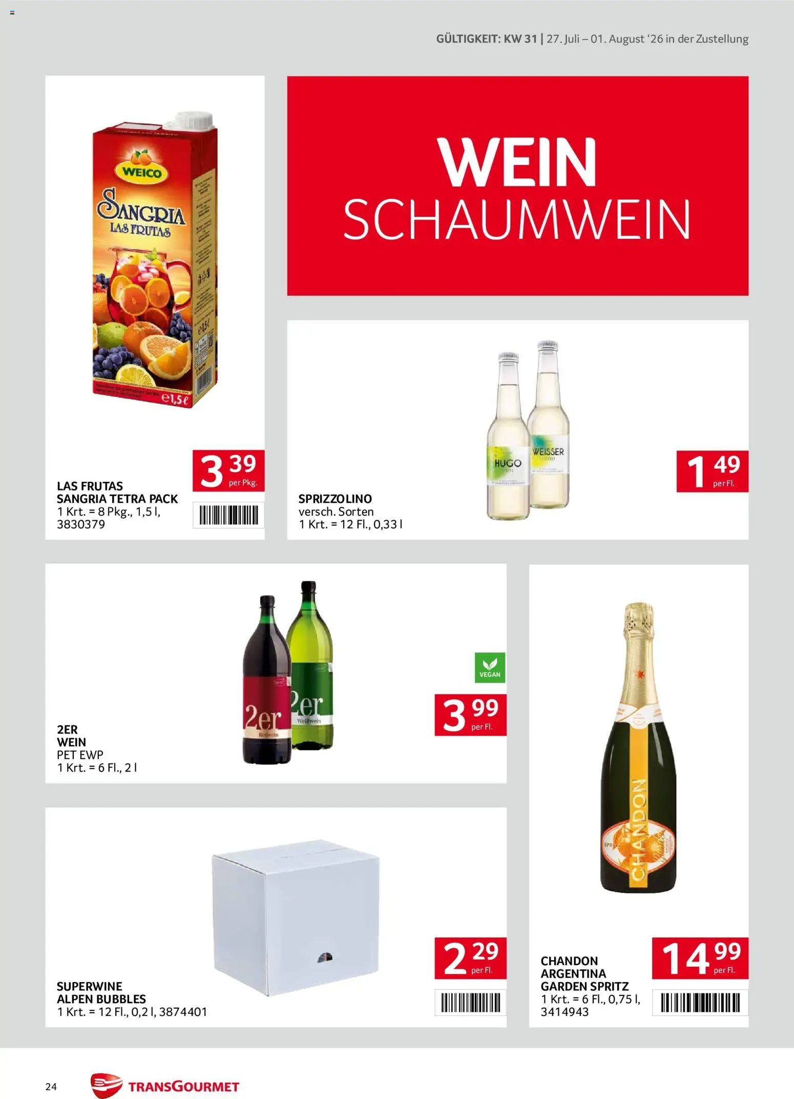 Transgourmet Zustellaktion