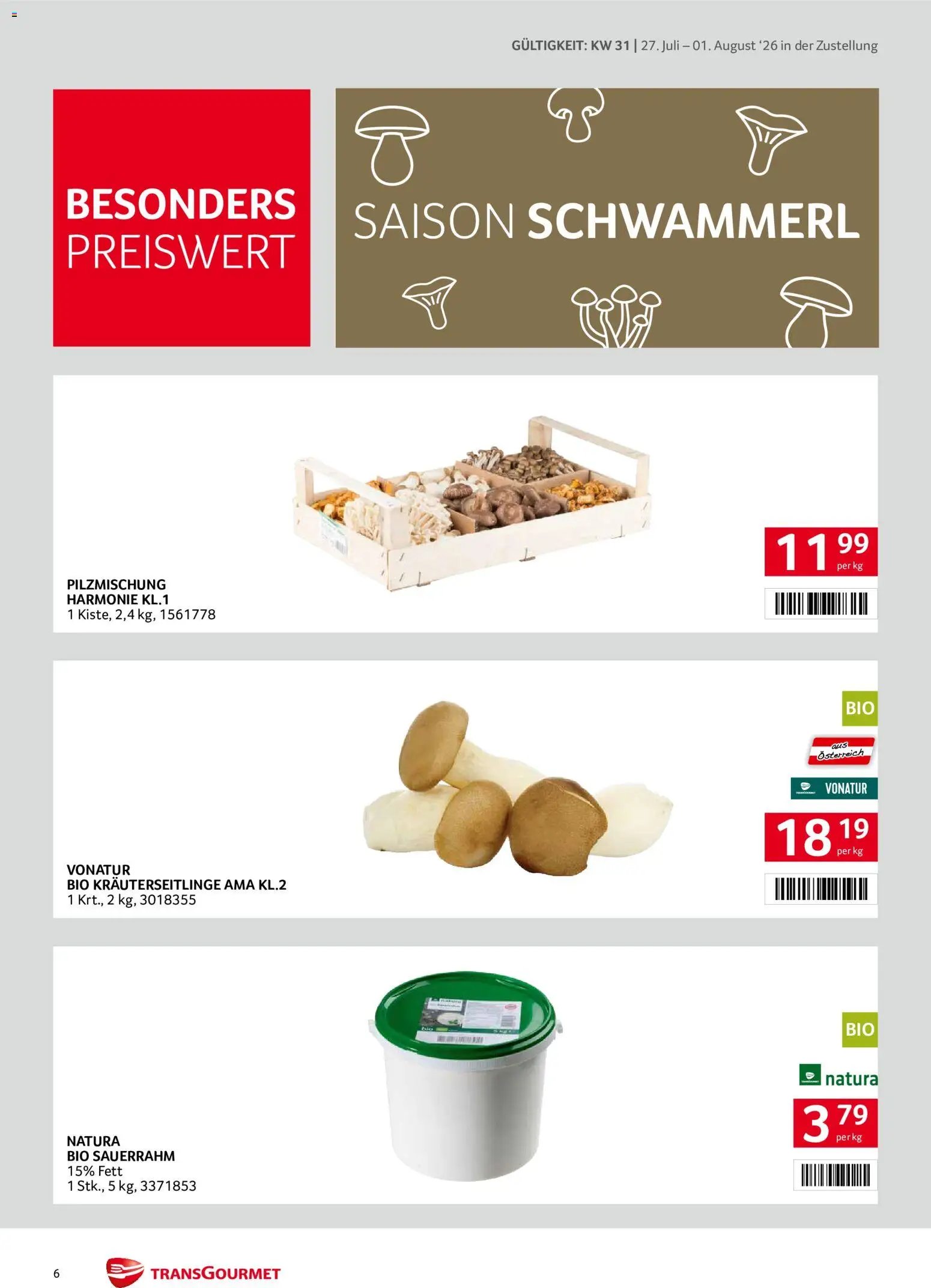 Transgourmet Zustellaktion