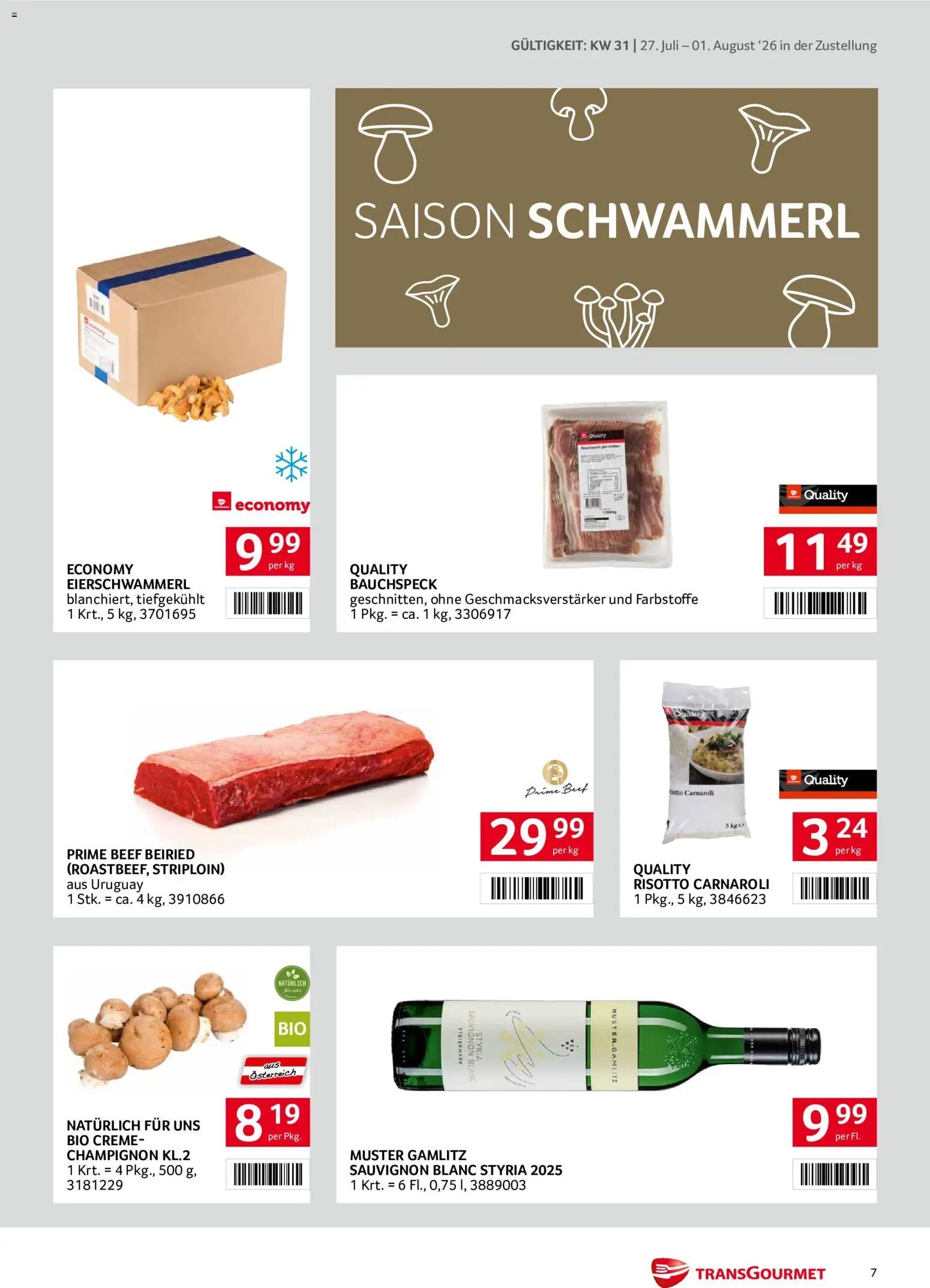 Transgourmet Zustellaktion