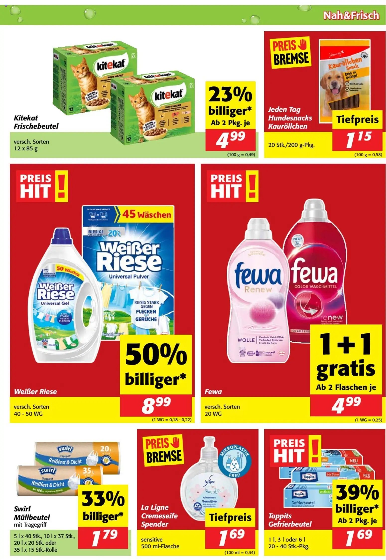 Nah und Frisch Flugblatt