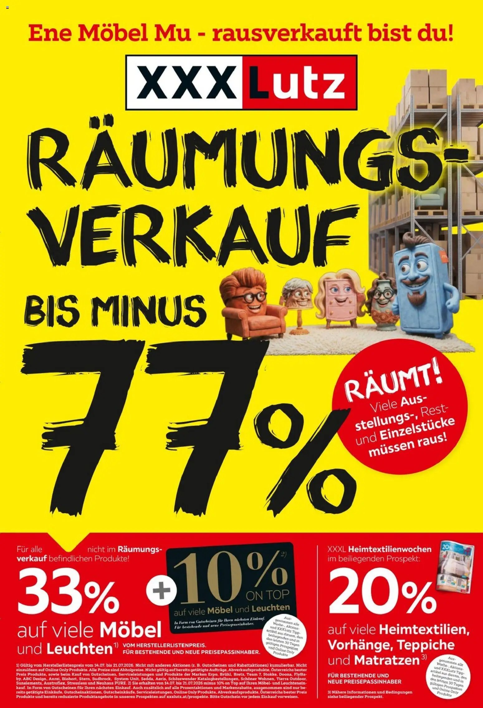 XXXLutz Räumungsverkauf