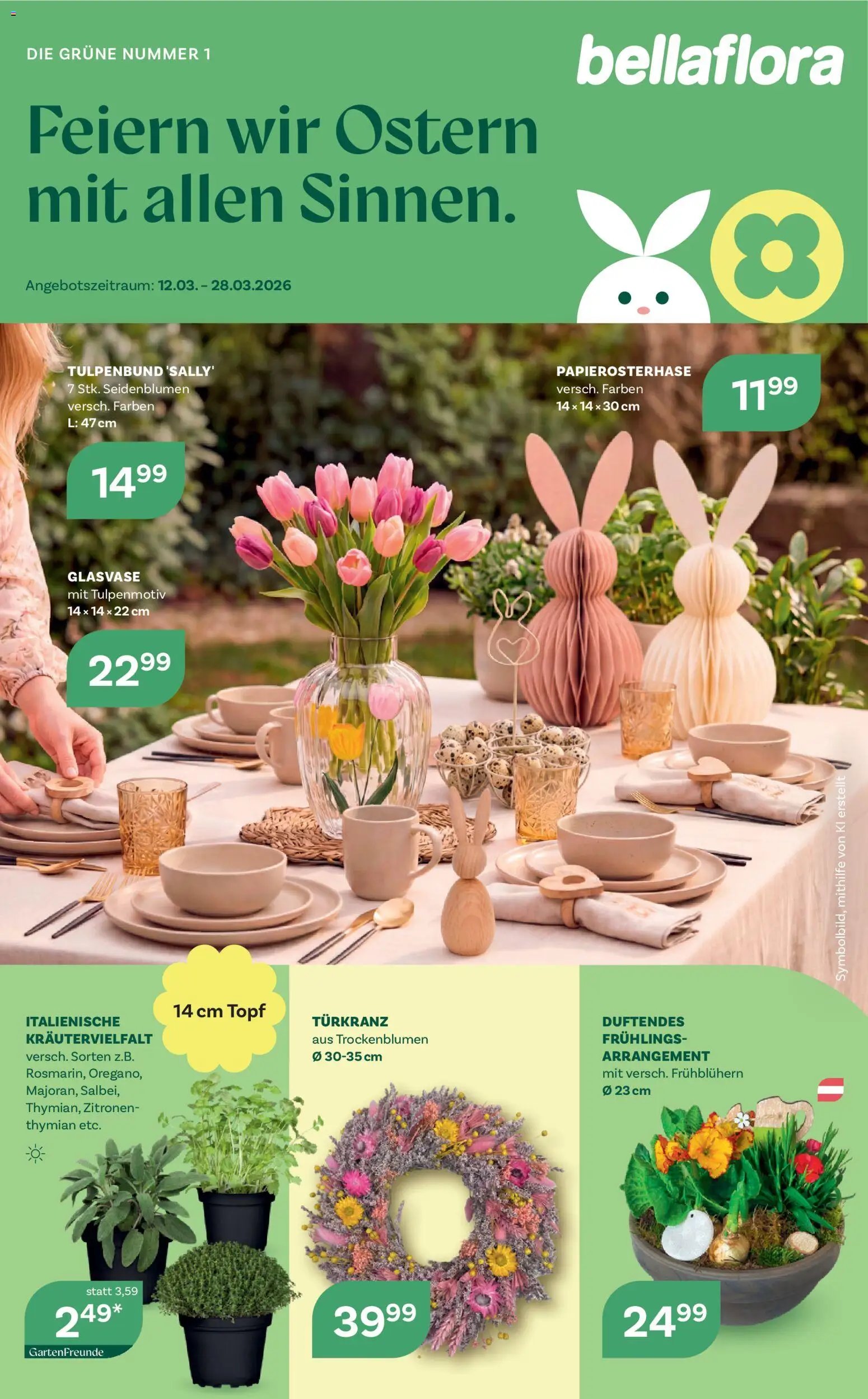 bellaflora Flugblatt