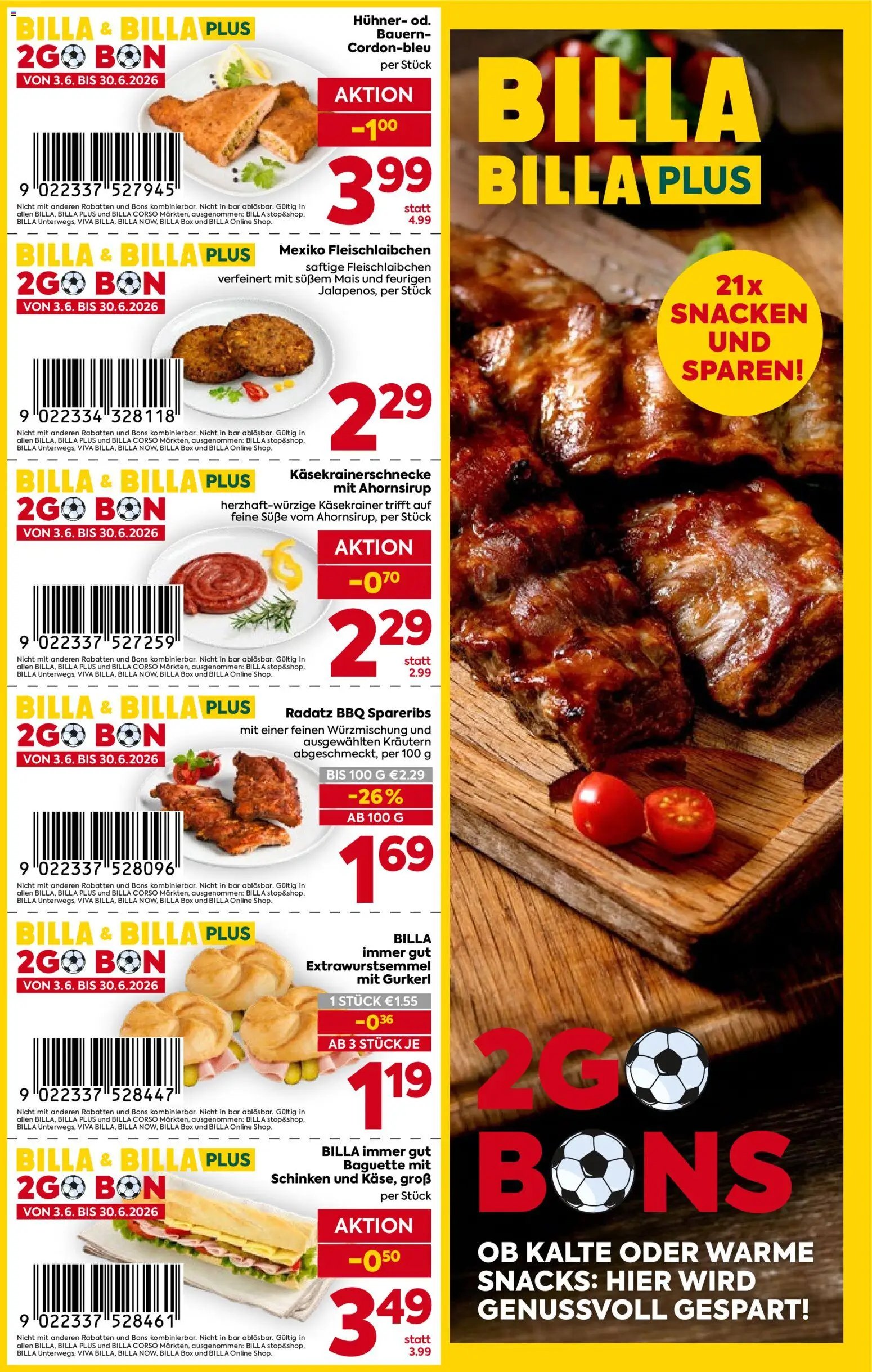 Billa Plus 2Go Bons