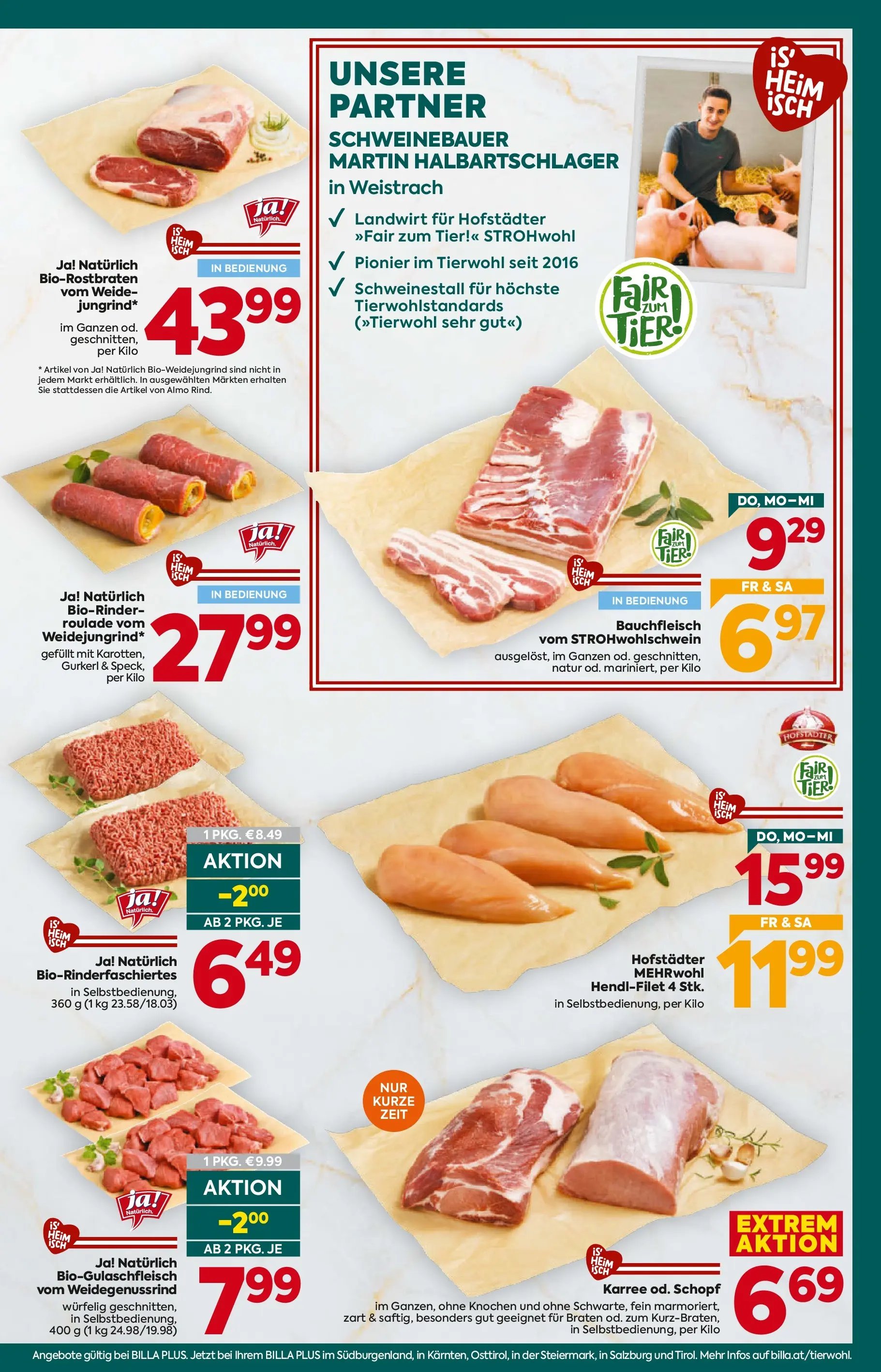 Billa Plus Flugblatt - Salzburg