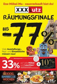 XXXLutz Räumungfinale bis 77%