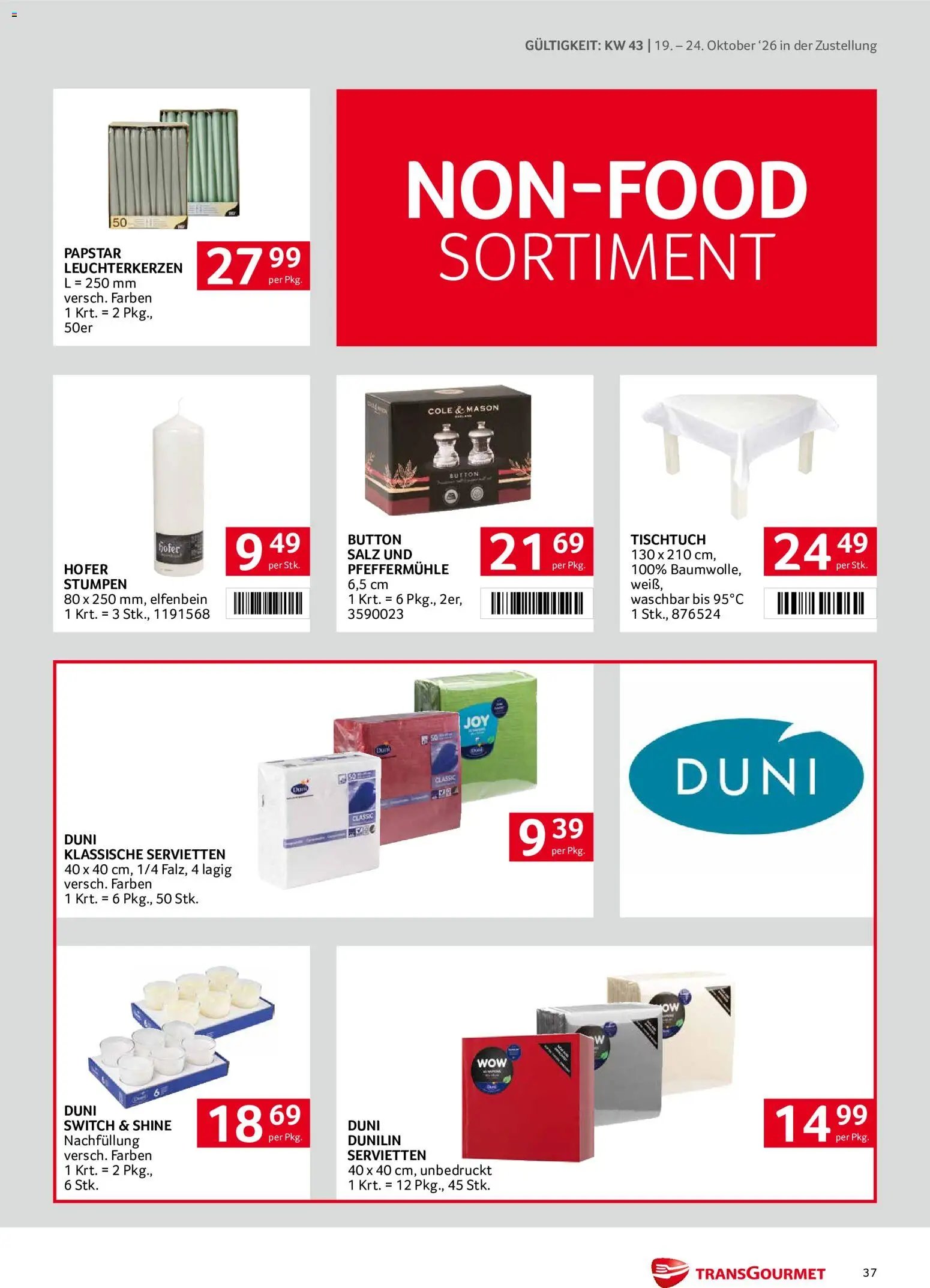 Transgourmet Flugblatt