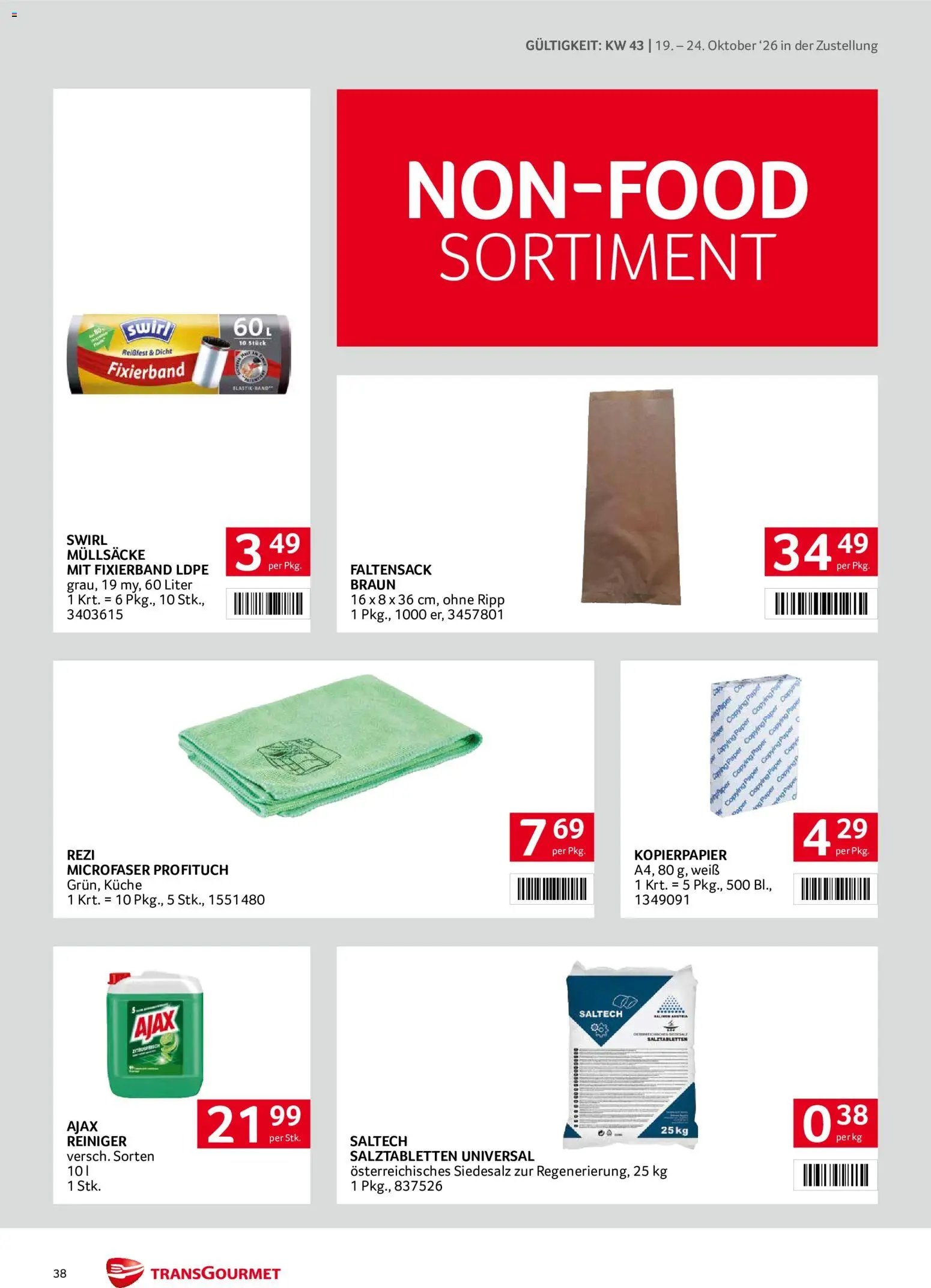 Transgourmet Flugblatt