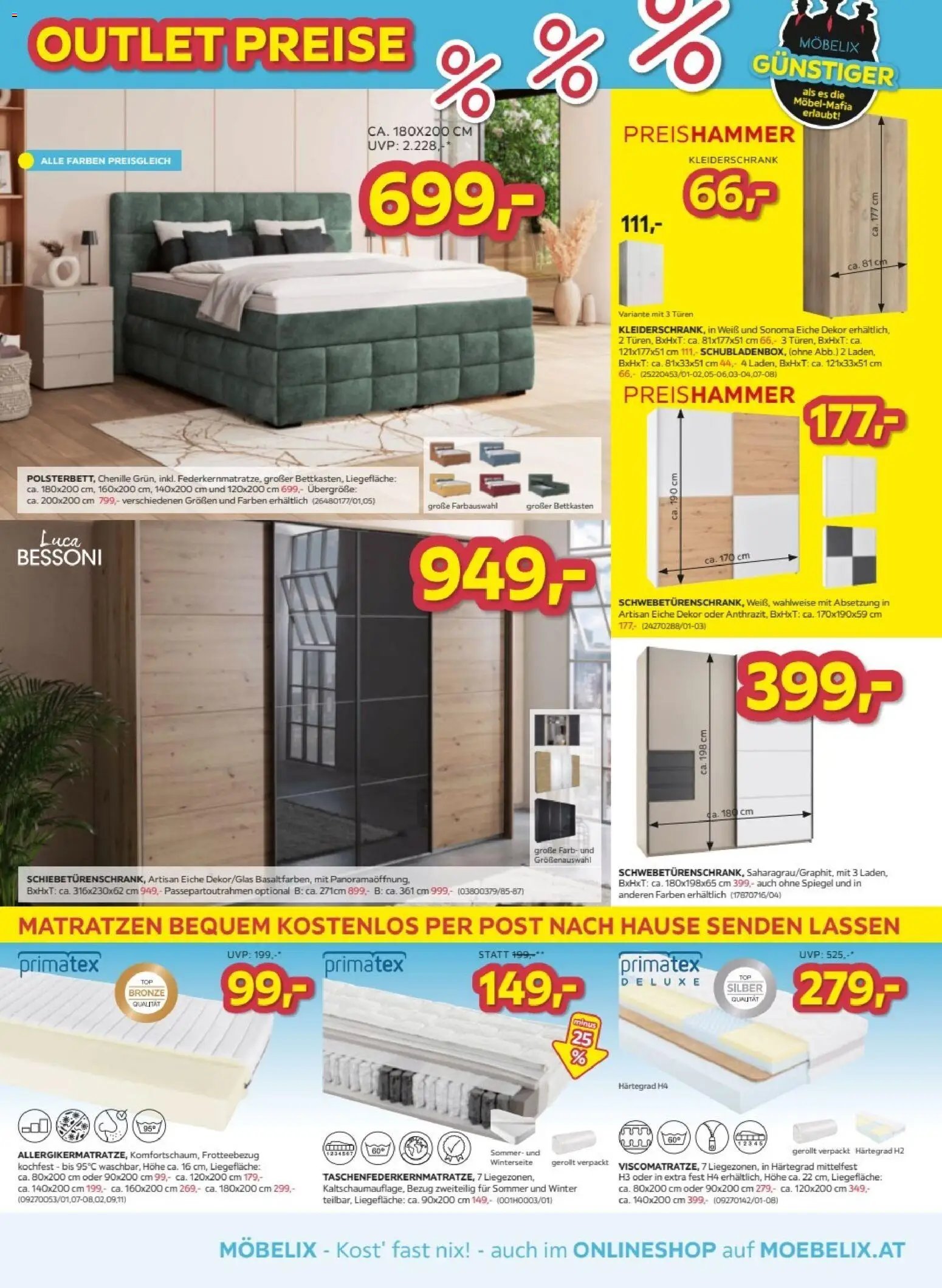 Möbelix Postenweise Outlet Preise