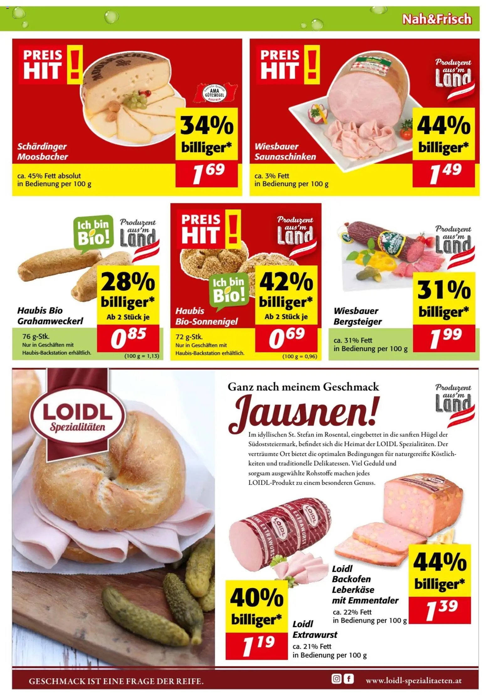Nah und Frisch Flugblatt