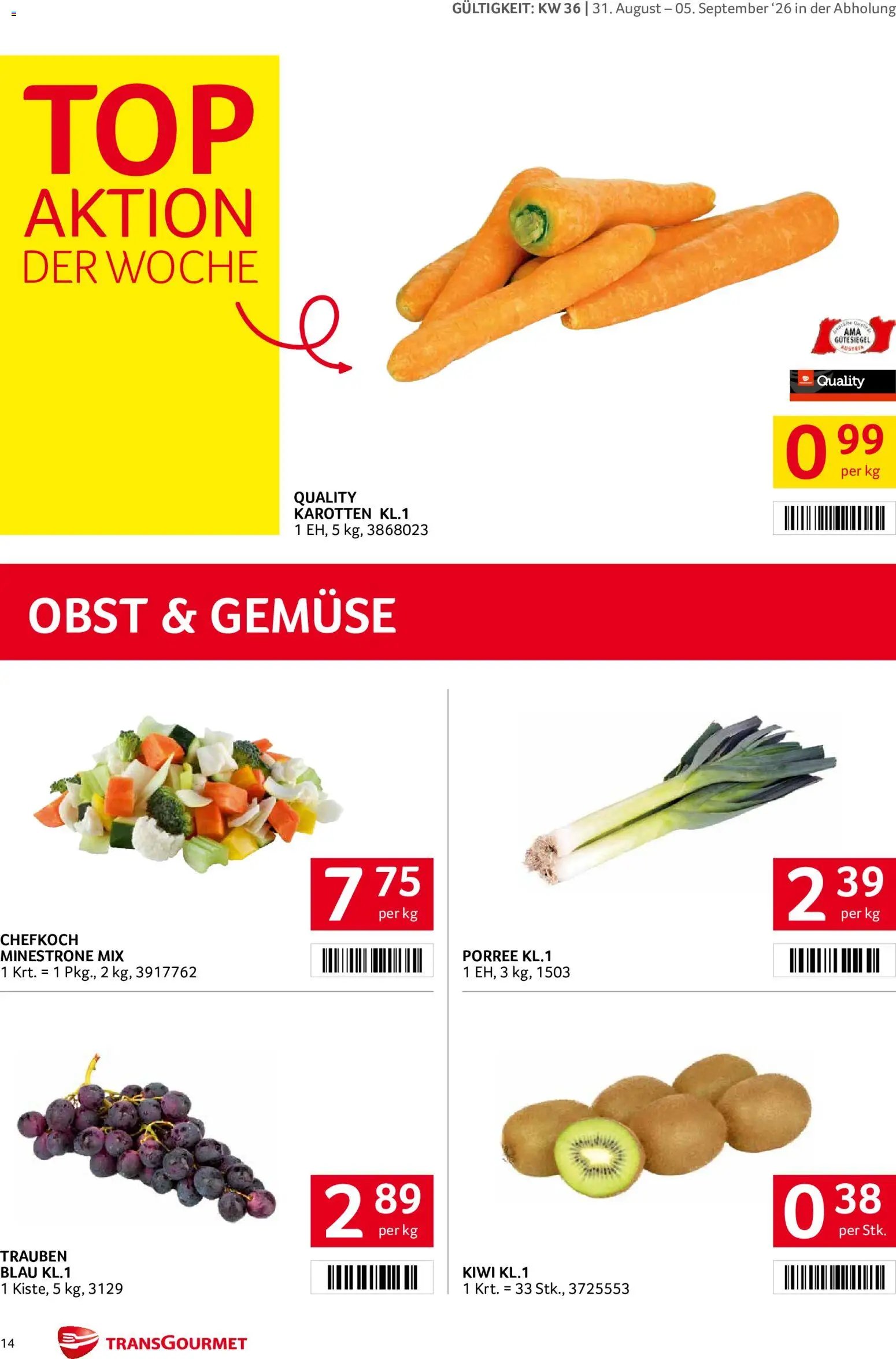 Transgourmet Flugblatt