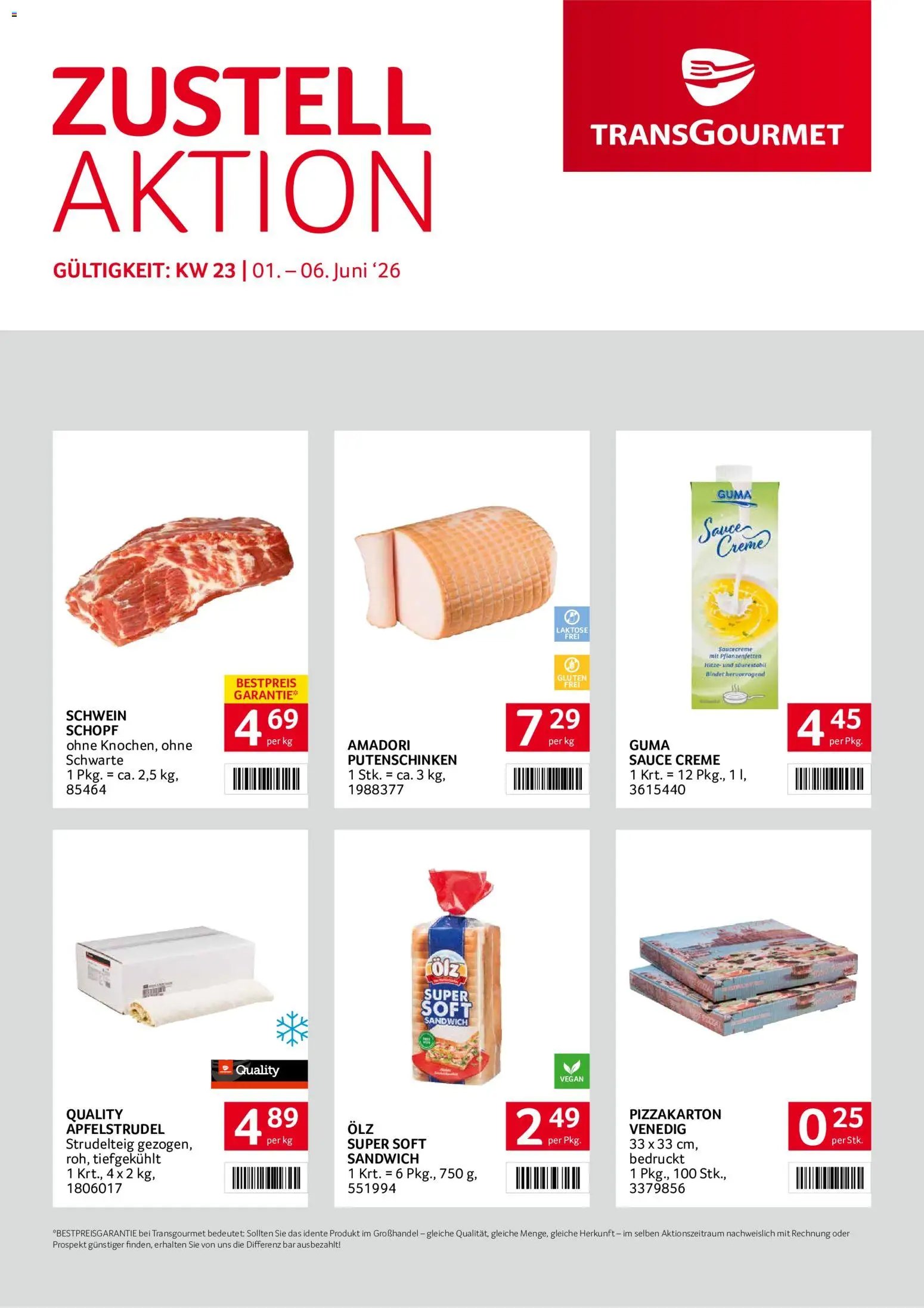 Transgourmet Zustellaktion