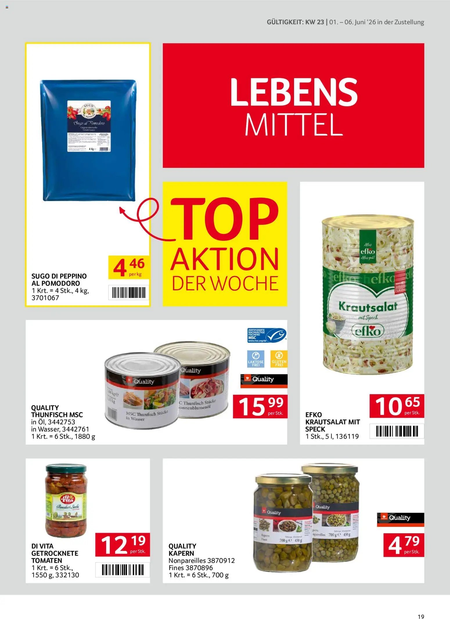 Transgourmet Zustellaktion