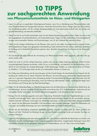 bellaflora - 10 Tipps rund um Pflanzenschutzmittel