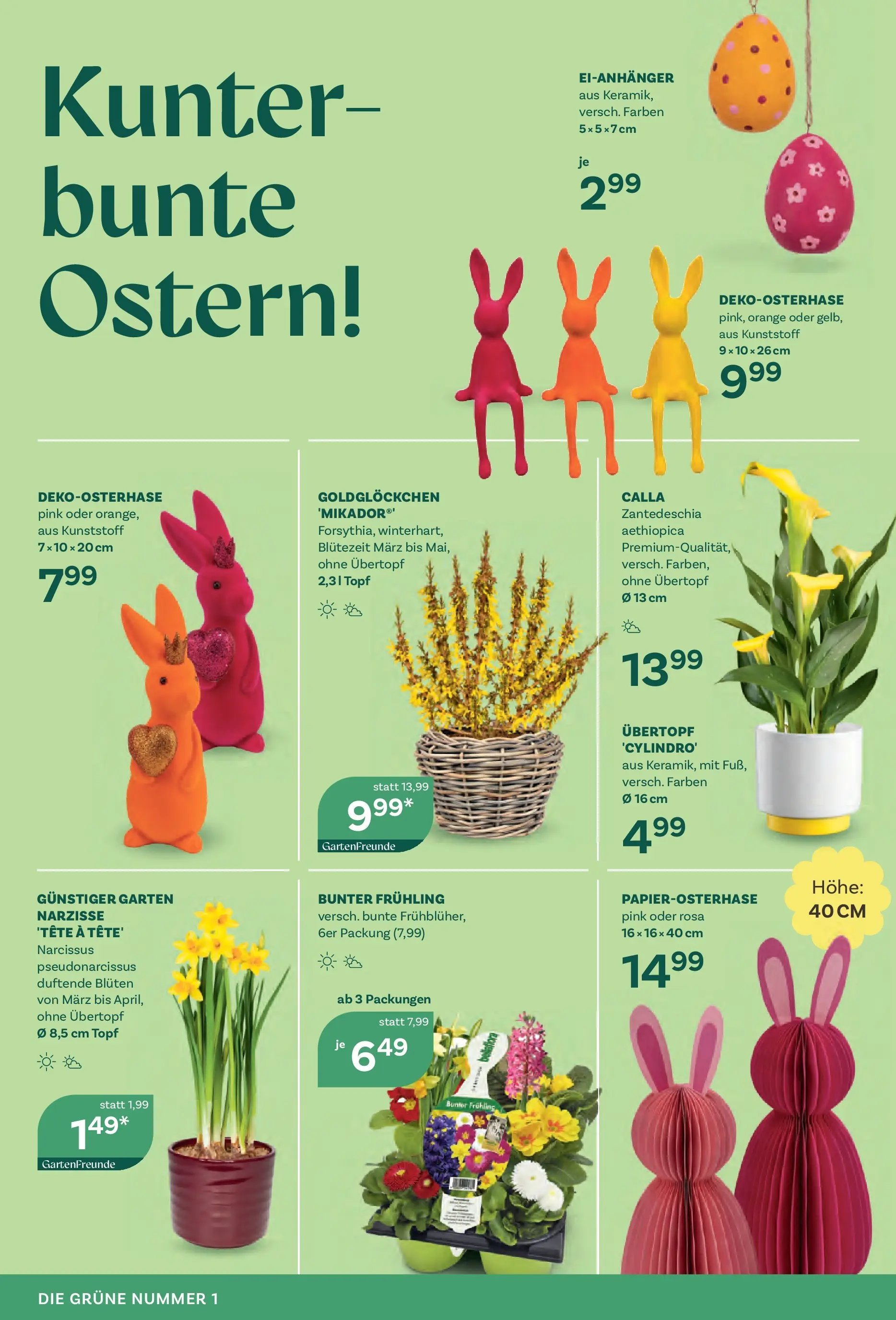 bellaflora Flugblatt - Villach, Wien, Vösendorf