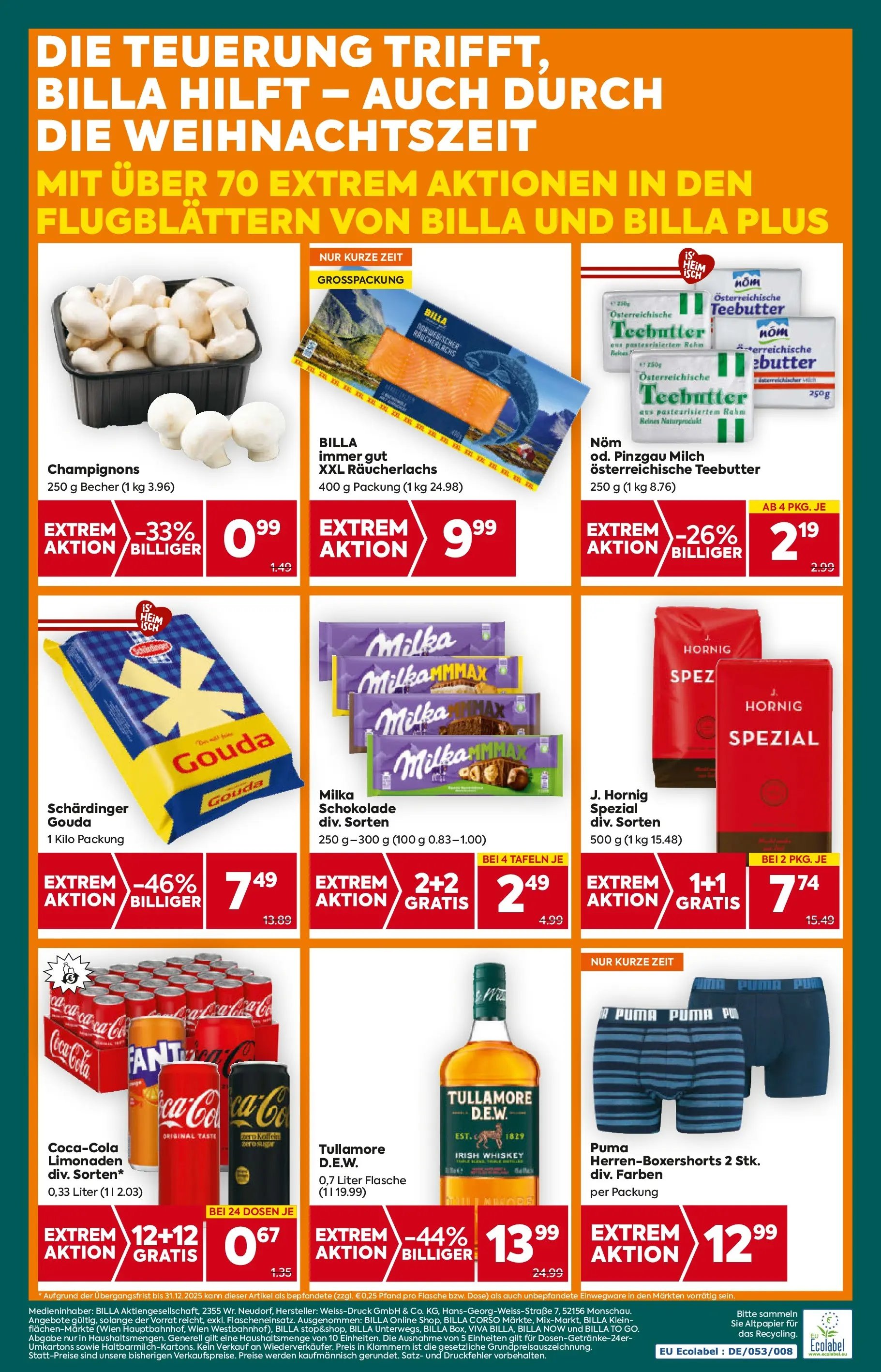 Billa Plus Flugblatt - Oberösterreich