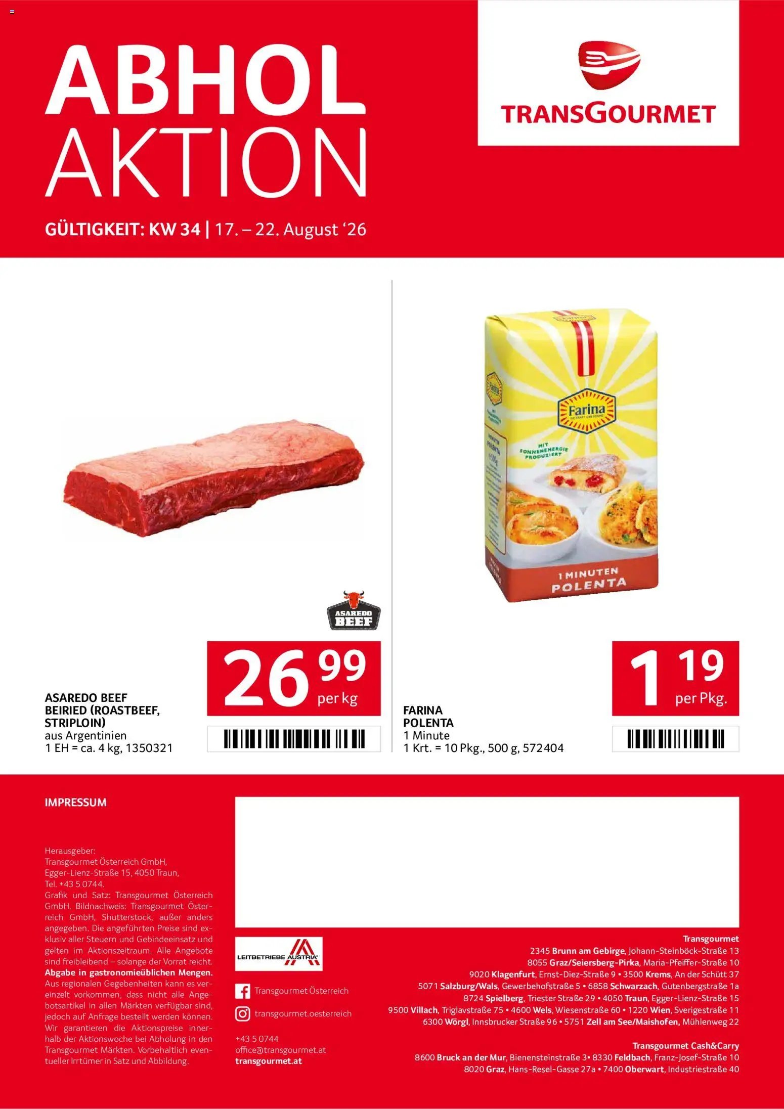 Transgourmet Flugblatt