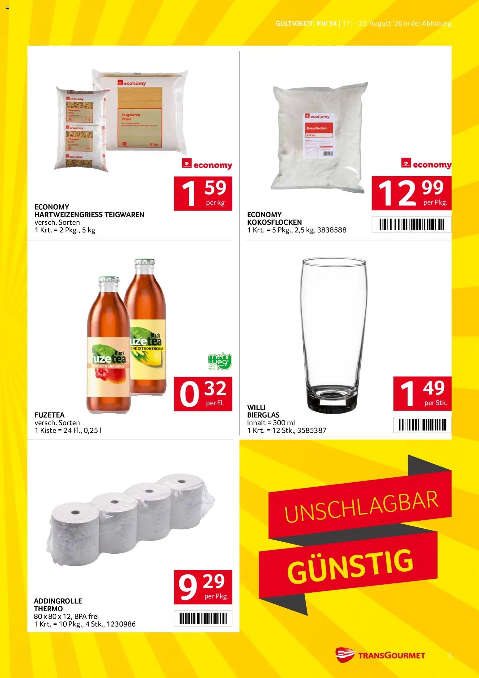 Transgourmet Flugblatt