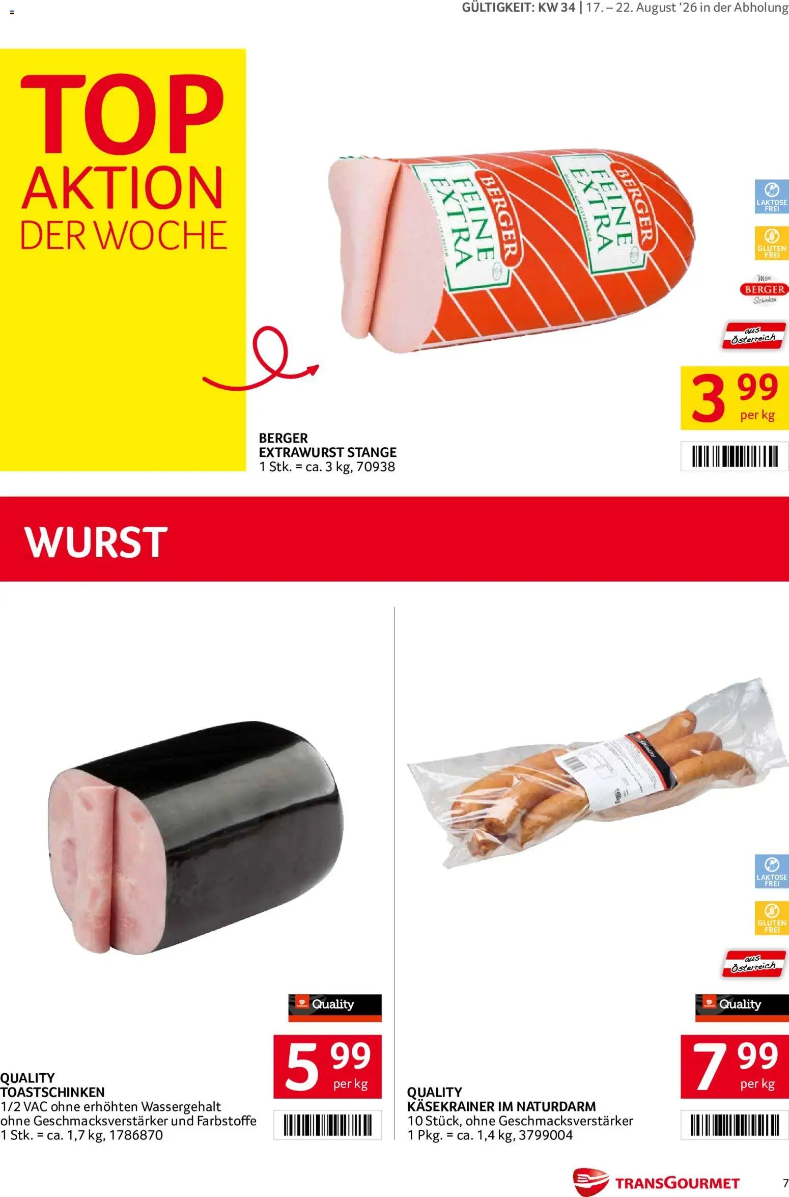 Transgourmet Flugblatt