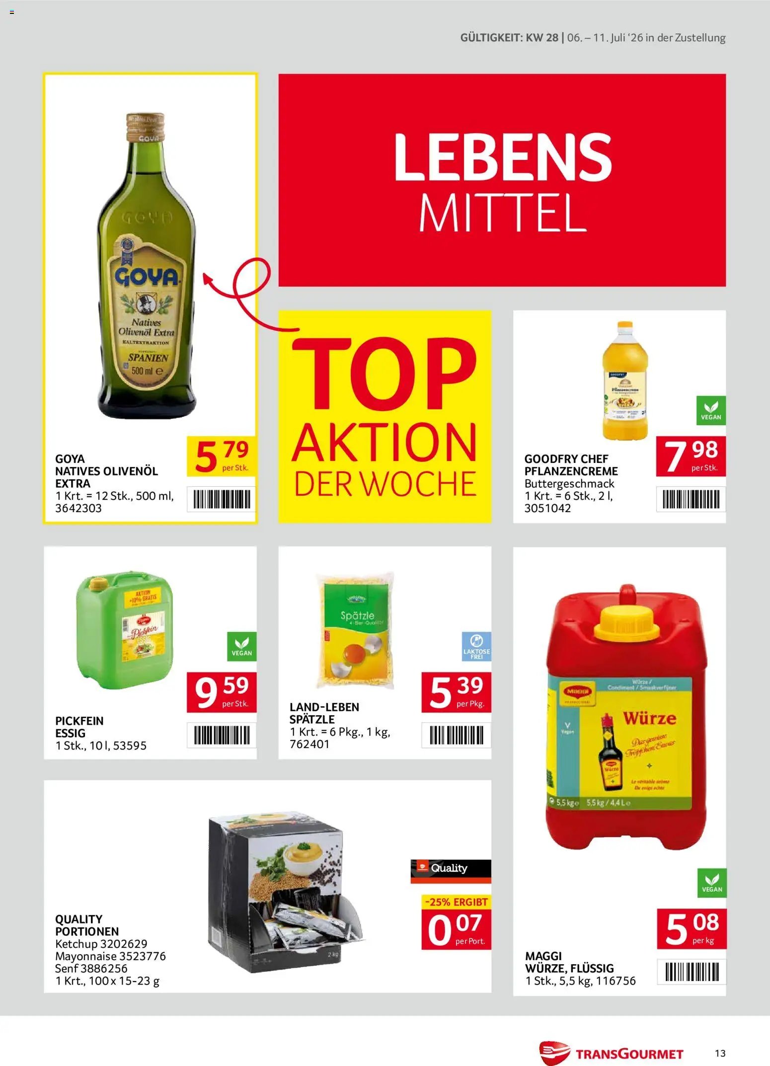 Transgourmet Zustellaktion