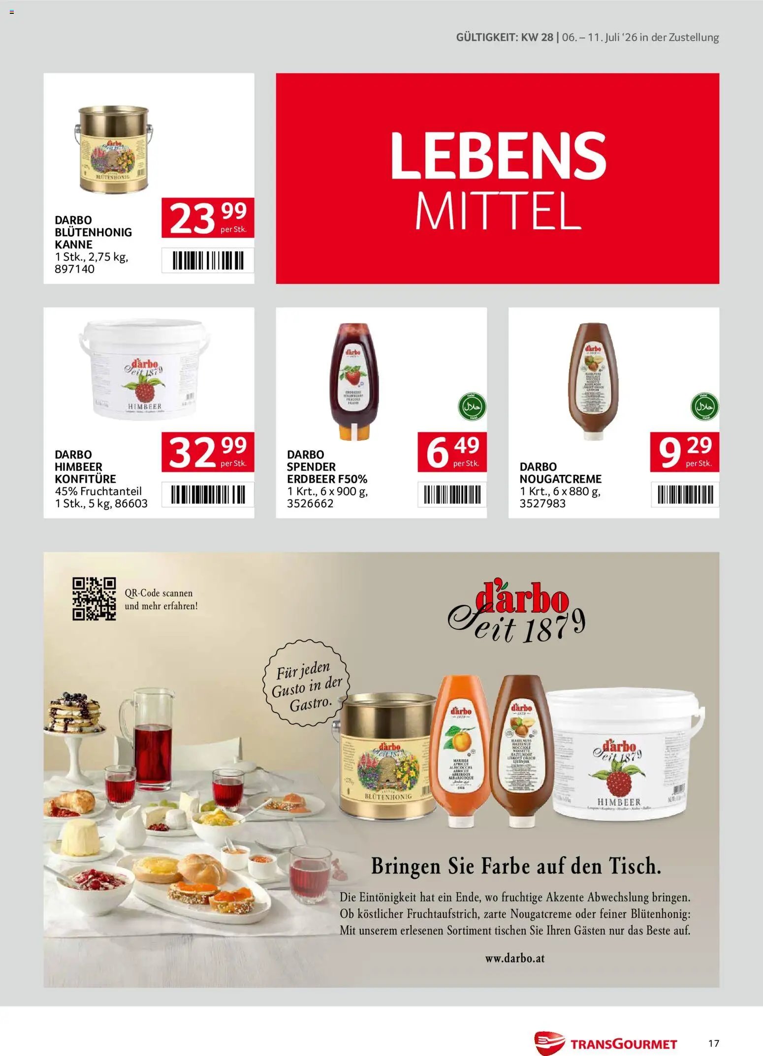 Transgourmet Zustellaktion