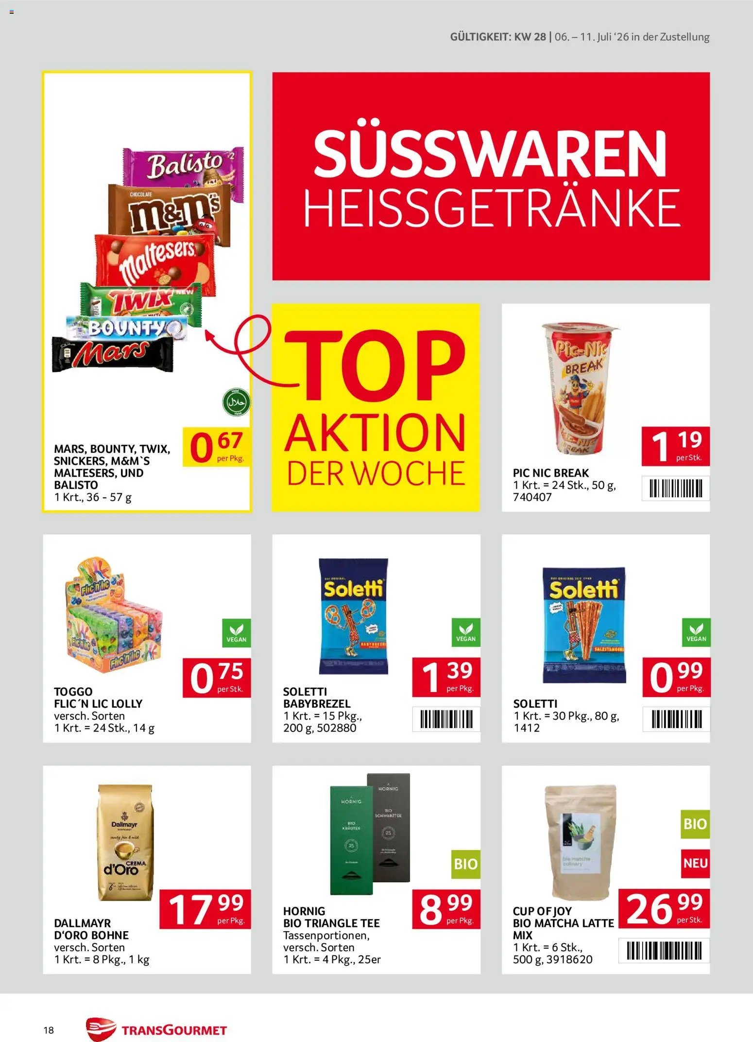 Transgourmet Zustellaktion