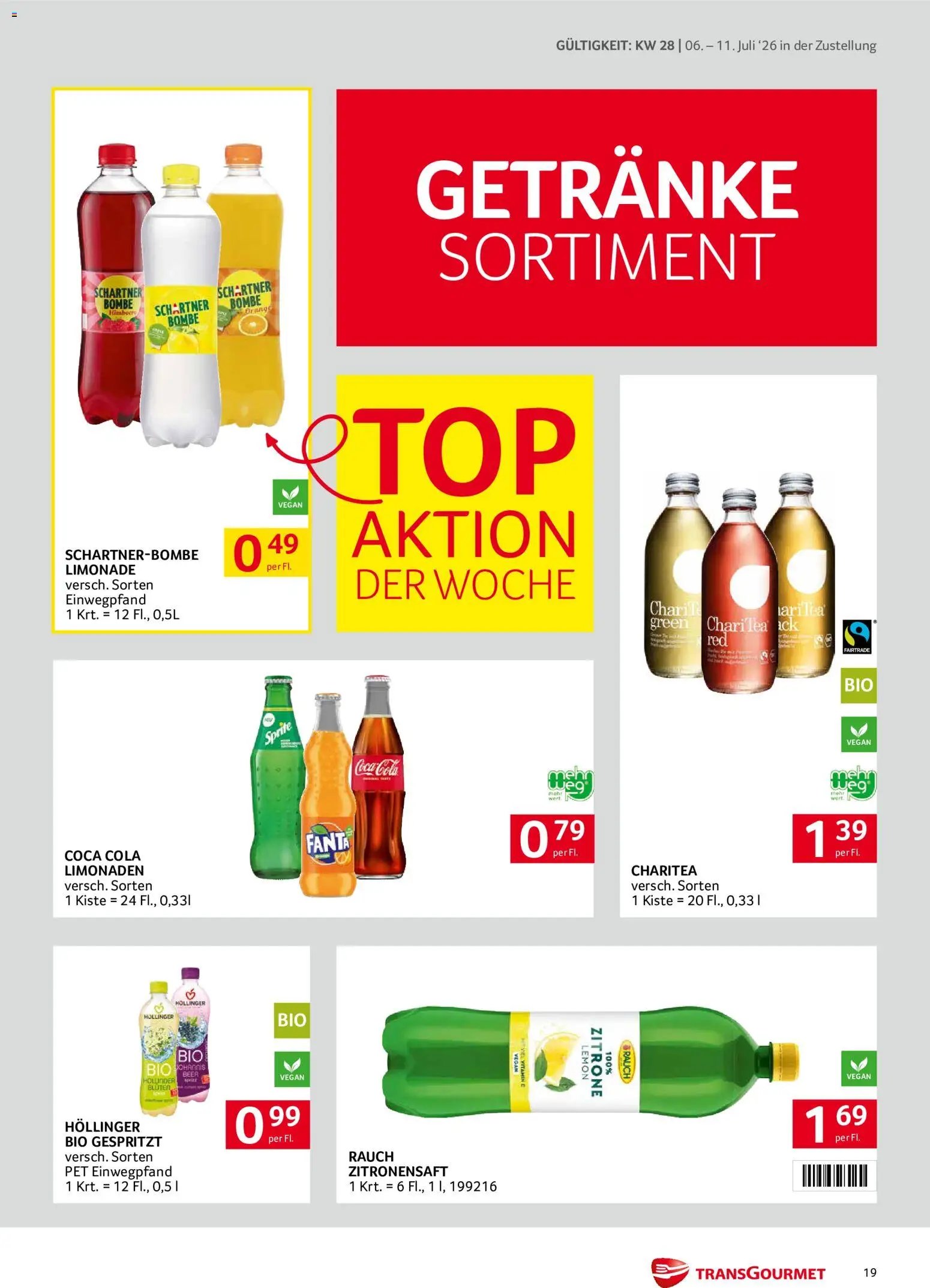Transgourmet Zustellaktion