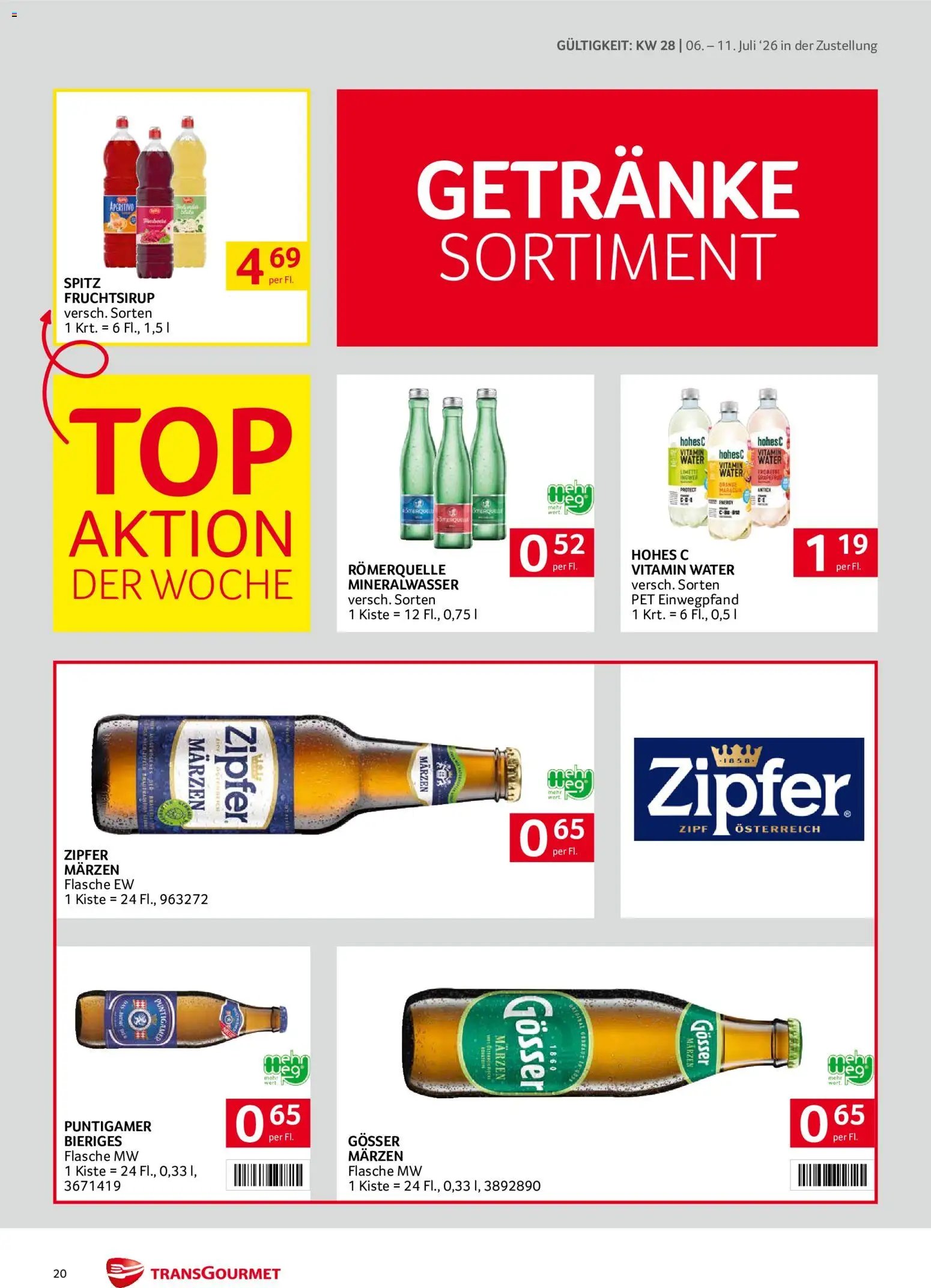 Transgourmet Zustellaktion