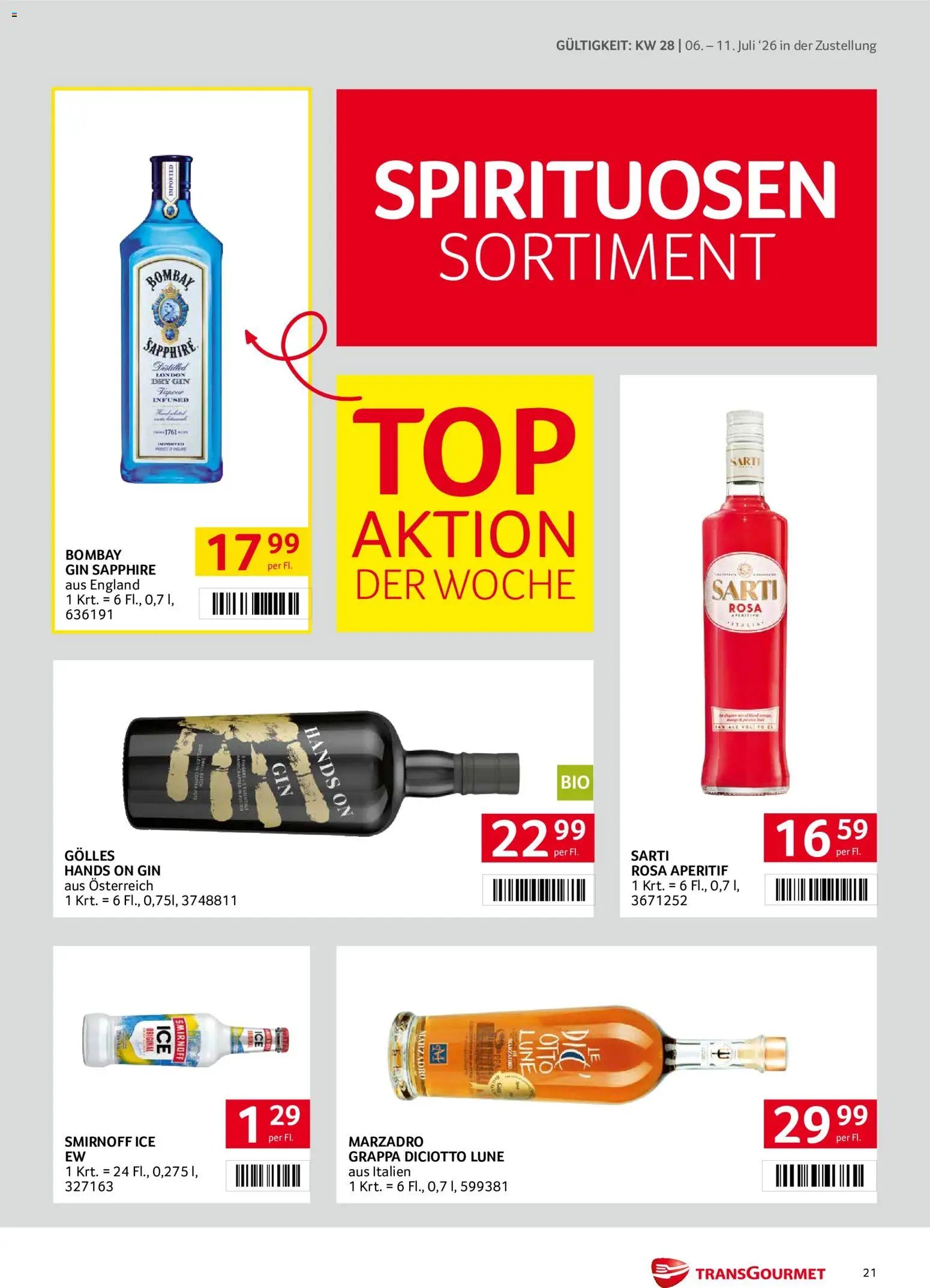 Transgourmet Zustellaktion