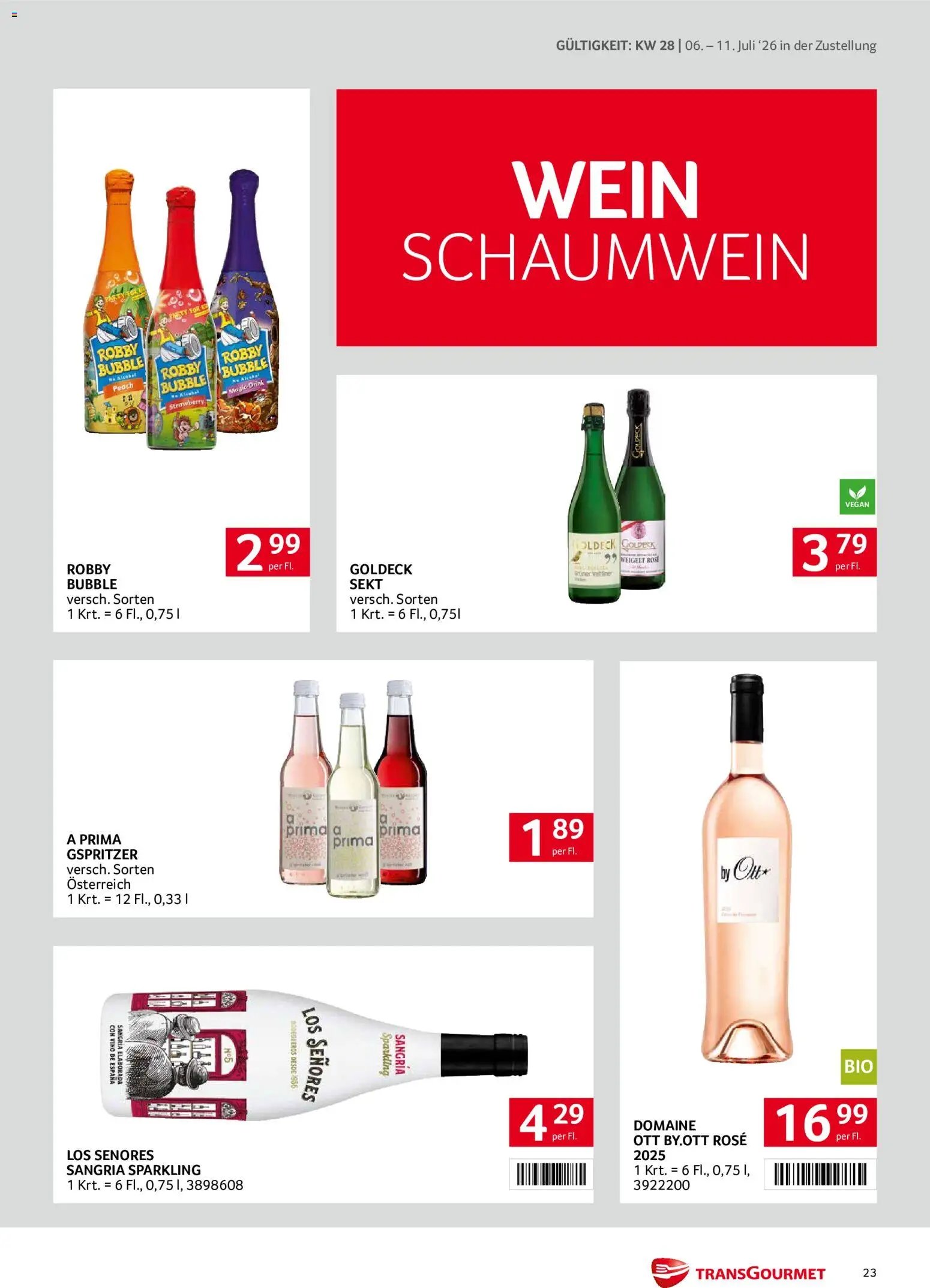 Transgourmet Zustellaktion