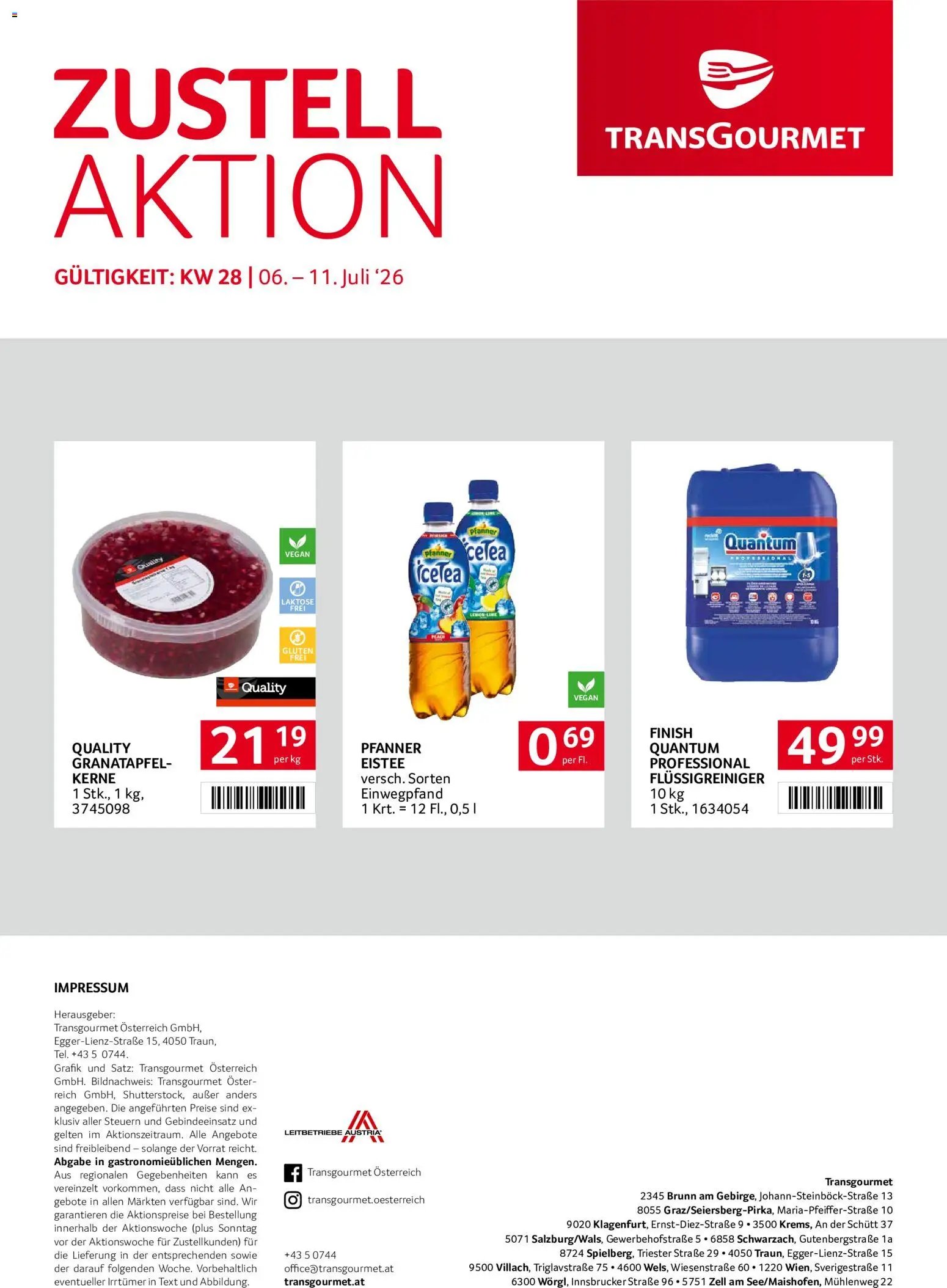 Transgourmet Zustellaktion