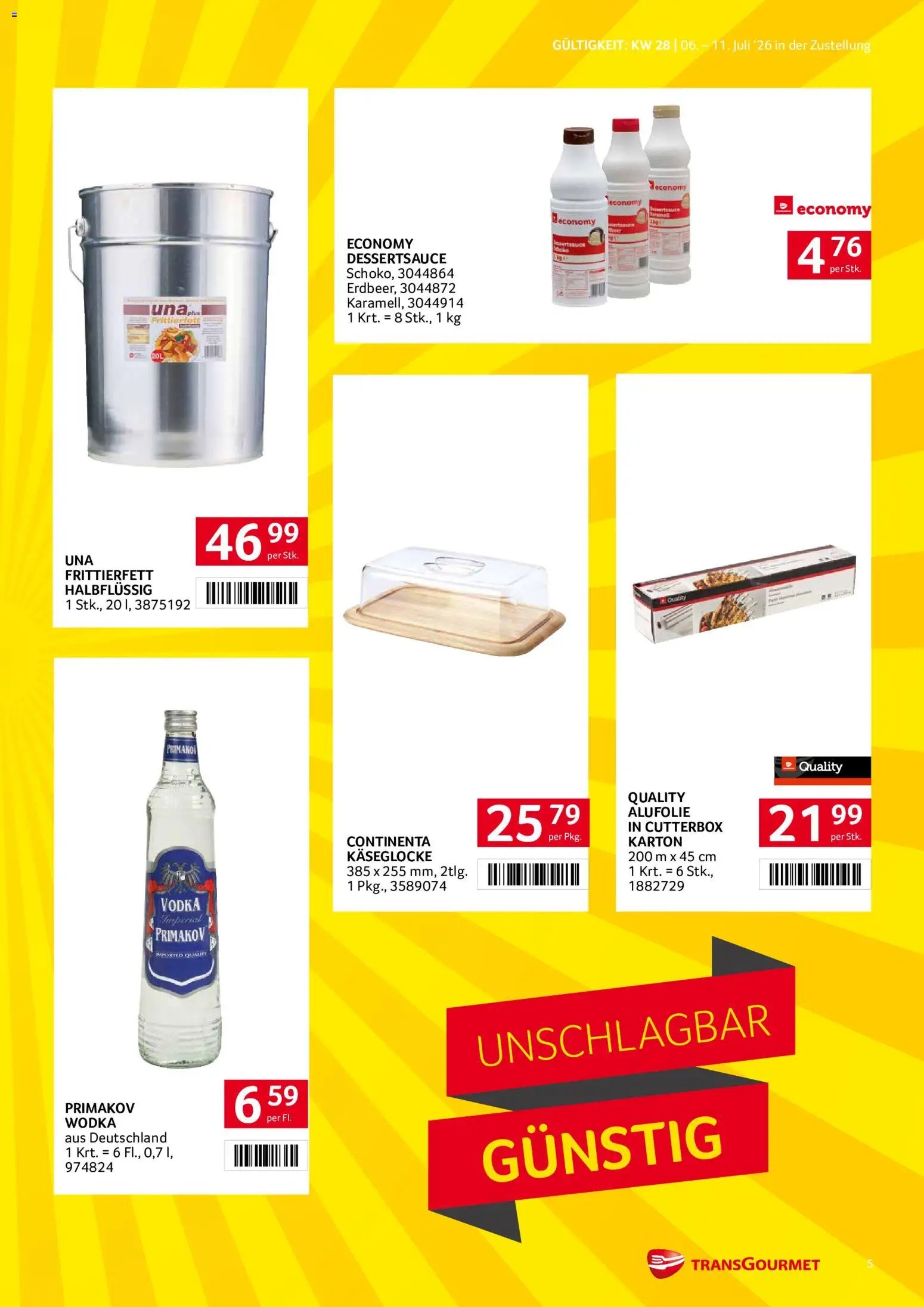Transgourmet Zustellaktion
